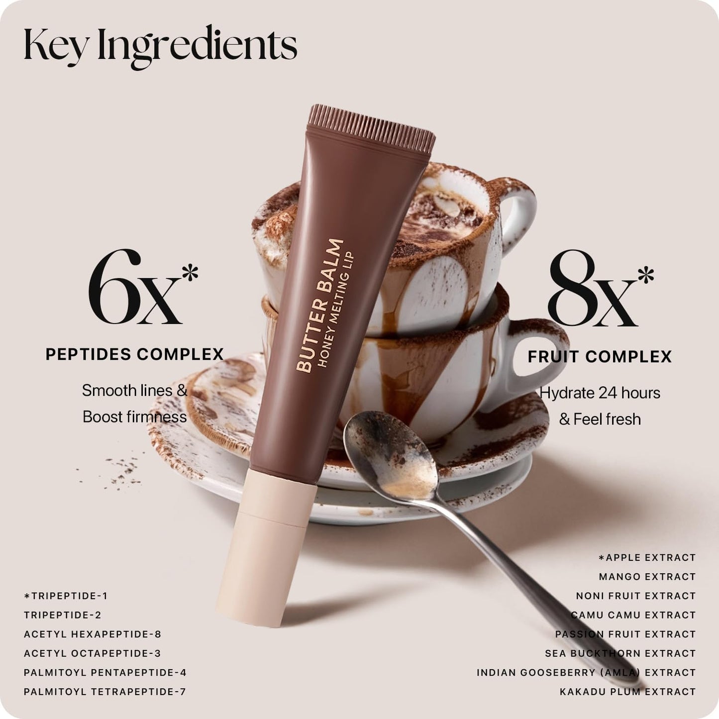 Nature Republic Honey Melting Lip Butter Balm | Hydrating Tinted Balm with Peptides, for Sheer &