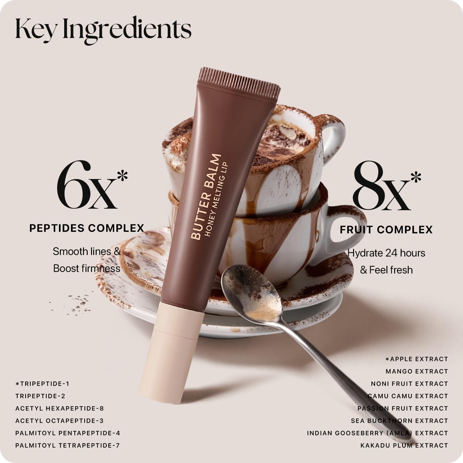Nature Republic Honey Melting Lip Butter Balm | Hydrating Tinted Balm with Peptides, for Sheer &