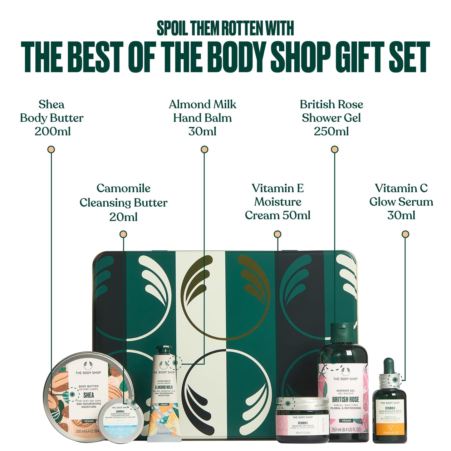 The Best of The Body Shop Gift Set | 6-Piece Face & Body Care Routine