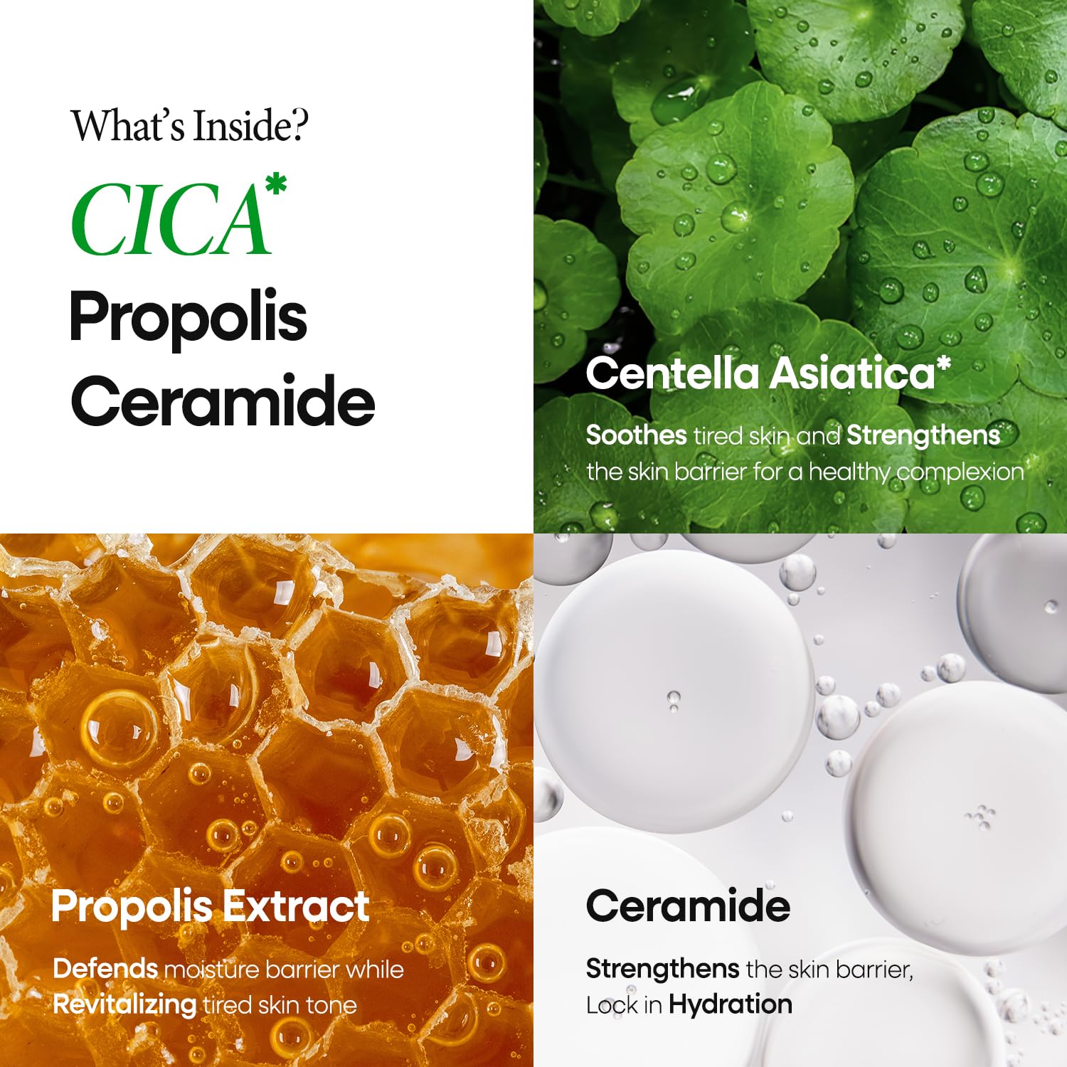 Nature Republic Cica Daily Face Mask (30 vegan sheets) | Propolis Extract & Centella Asiatica Bulk