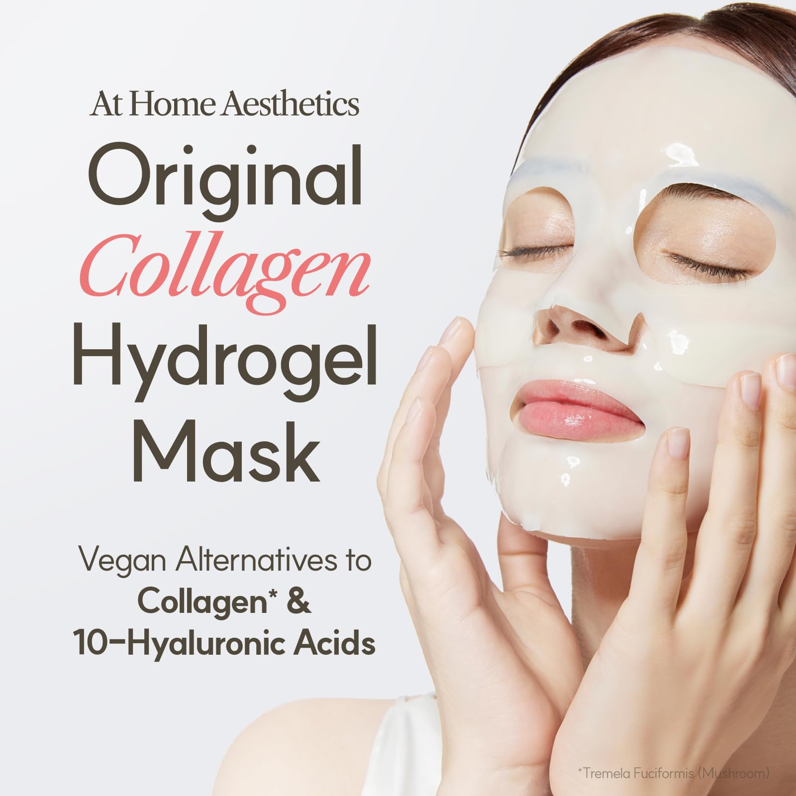 THE FACE SHOP Original Vegan Collagen Face Mask, Korean Glass Skin Essential, Peptide Hydrogel Mask