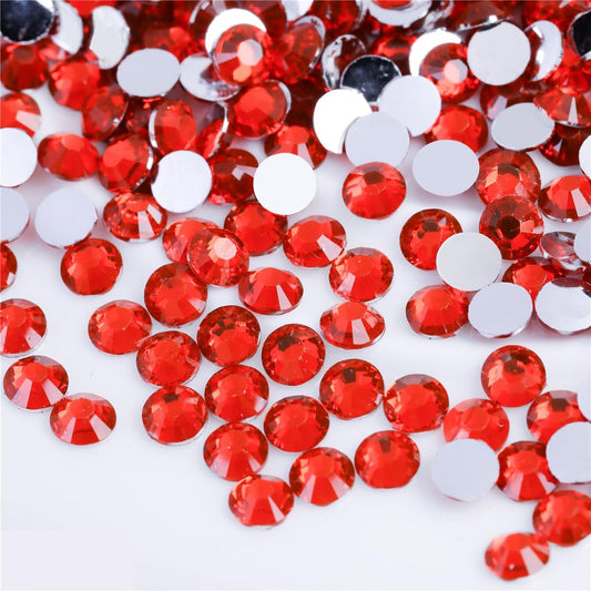 500 Pieces SS30 6mm Flatback Rhinestones Clear Glass Round Gems Crystals for Nail Art DIY Crafts