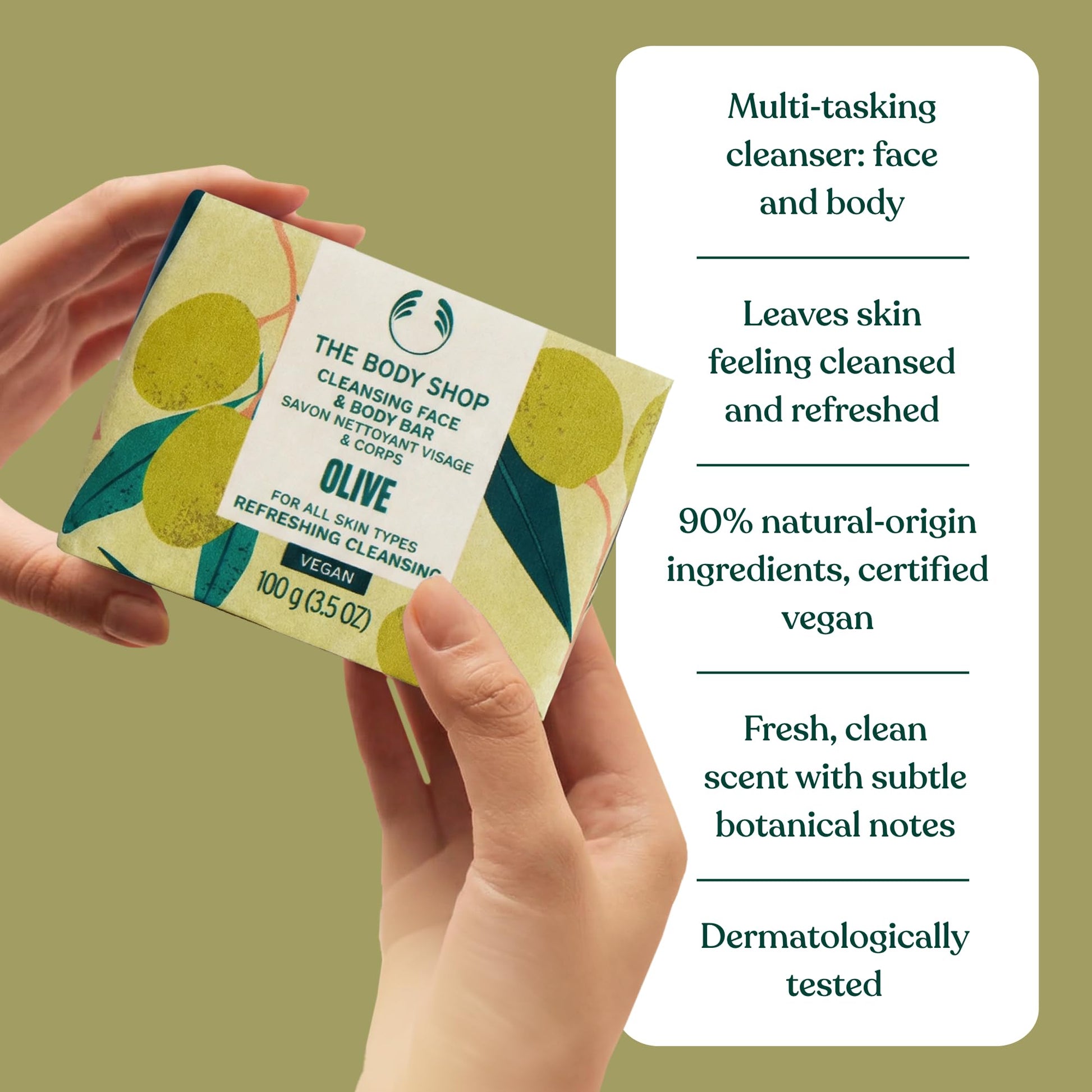The Body Shop Olive Soap, 3.5 Ounce