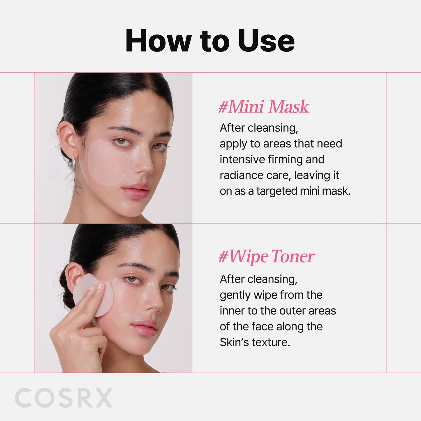 COSRX OneStep Peptide Collagen Toner Pads, Lifting & Glow Care (100 Pads)