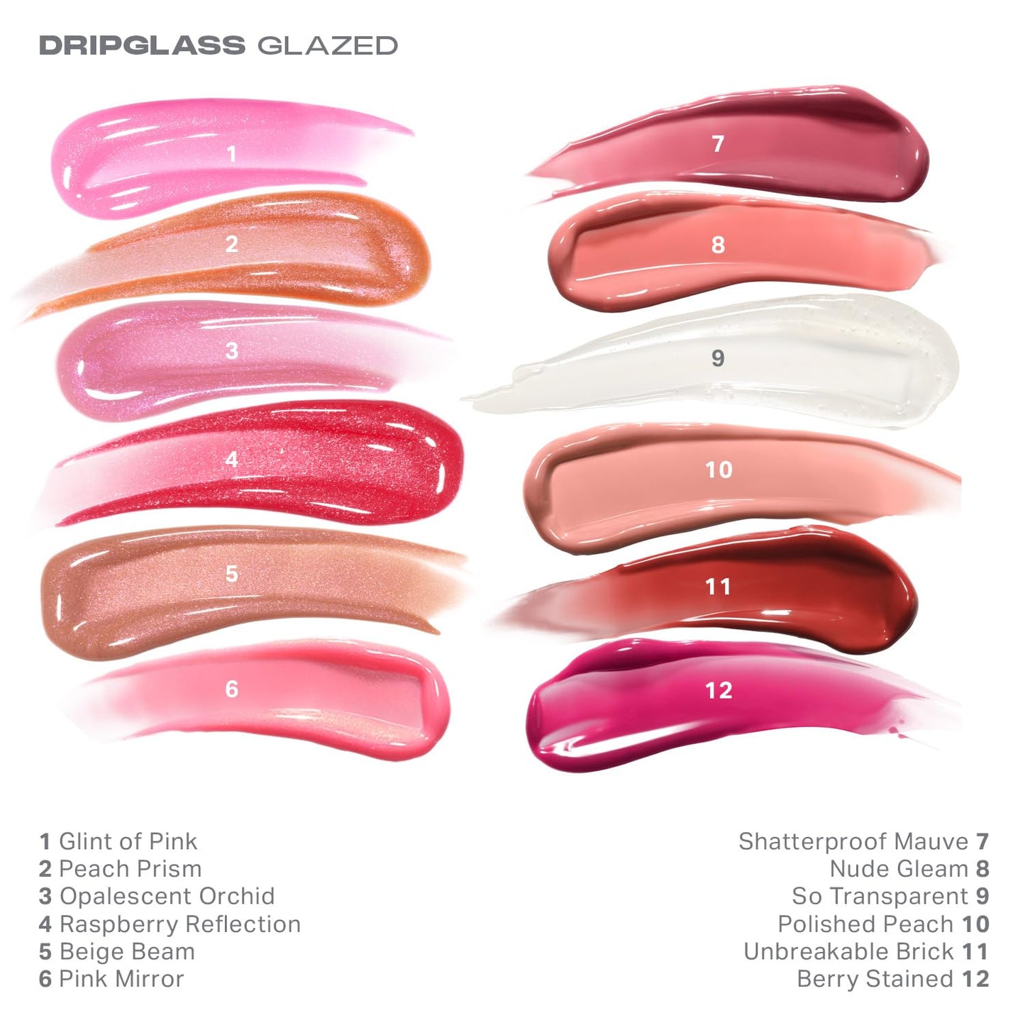MORPHE Dripglass High Shine Lip Gloss - Glazed, Semi-Sheer & Nourishing Lip Makeup - Buildable Formula Infused with Plant-Derived Squalane & Vitamin E - Pink Mirror (0.13 oz)