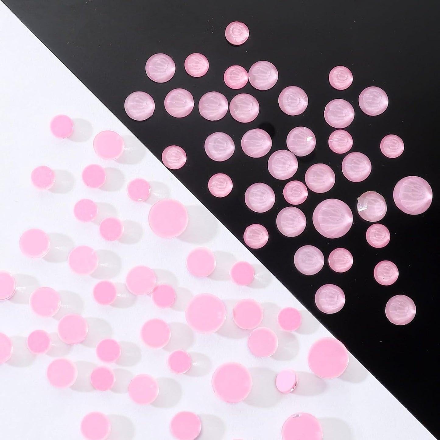 Mocha Rose Flatback Rhinestones, Glass Rhinestones for Nail Art and Craft, Glue Fix, Loose Crystal Gemstones(Mocha Rose, SS16, 1440pcs, 3.8-4.0mm)