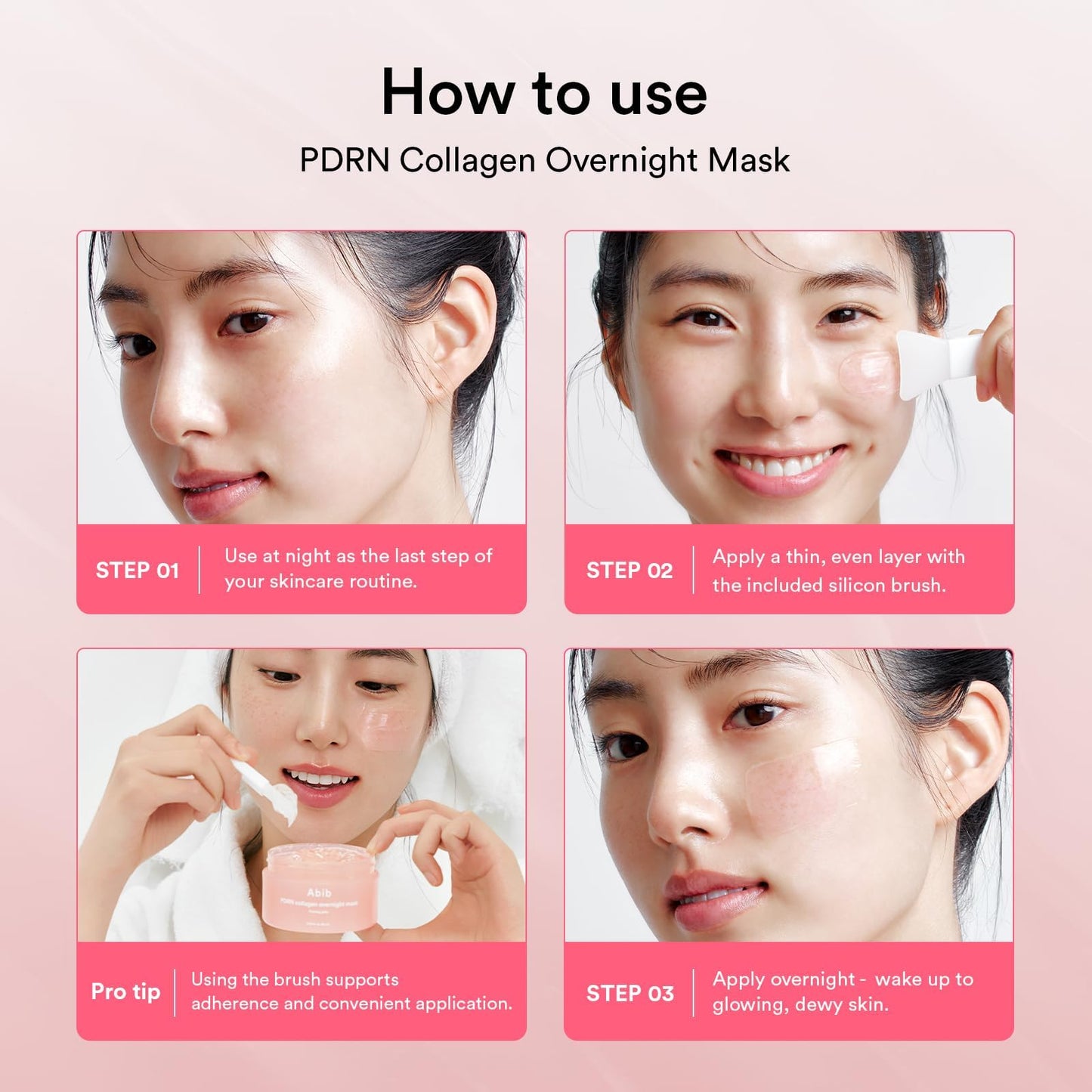Abib PDRN Collagen Overnight Face Mask Firming Jelly 2.7 fl oz | Korean Sleeping Mask for