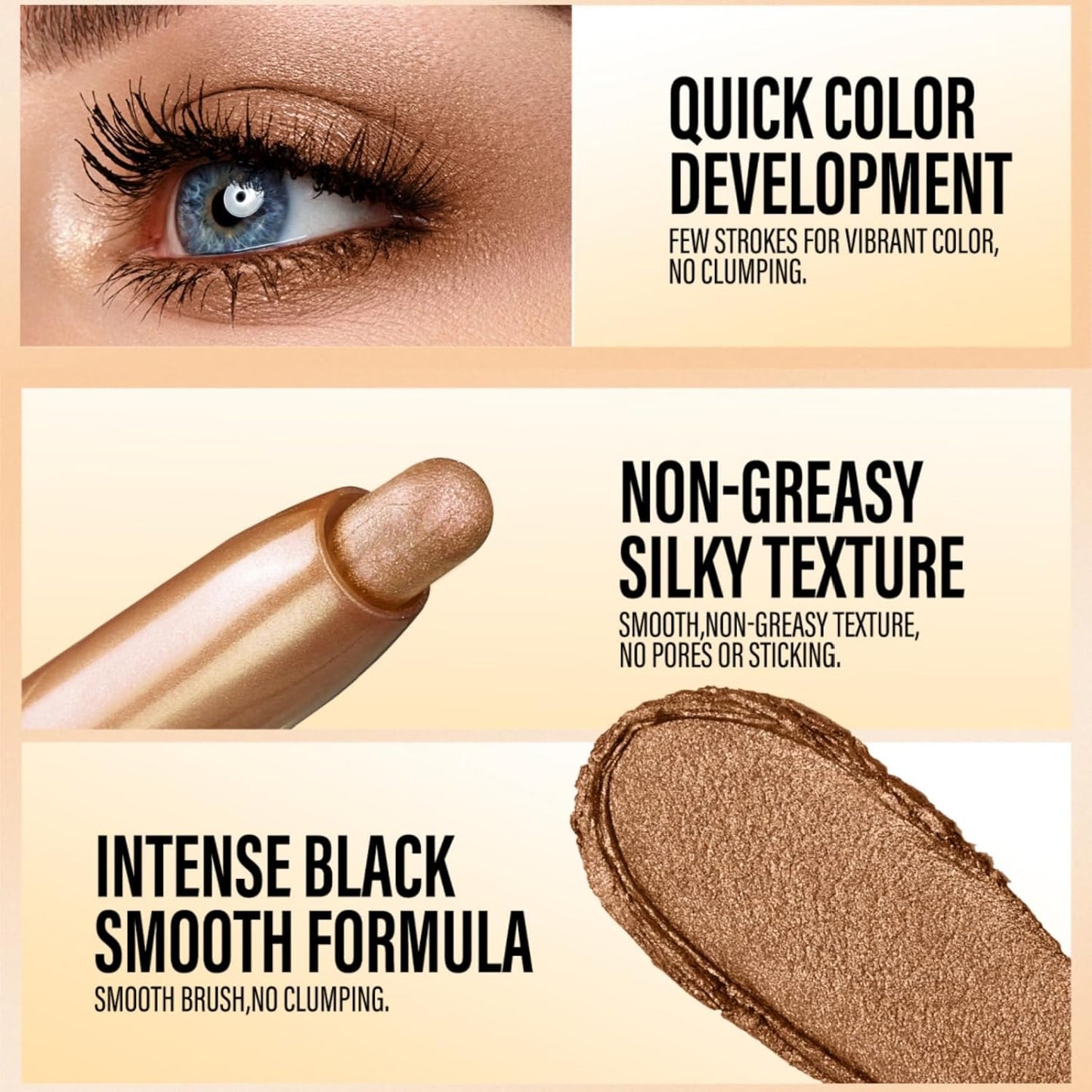 Jolilab Eyeshadow Stick Set, 2 Colors Matte Professional Bright-Colored Contouring and Highlight Stick, Waterproof Long Lasting High Pigmented Eye Shadow. (2, 06+07 2pcs)