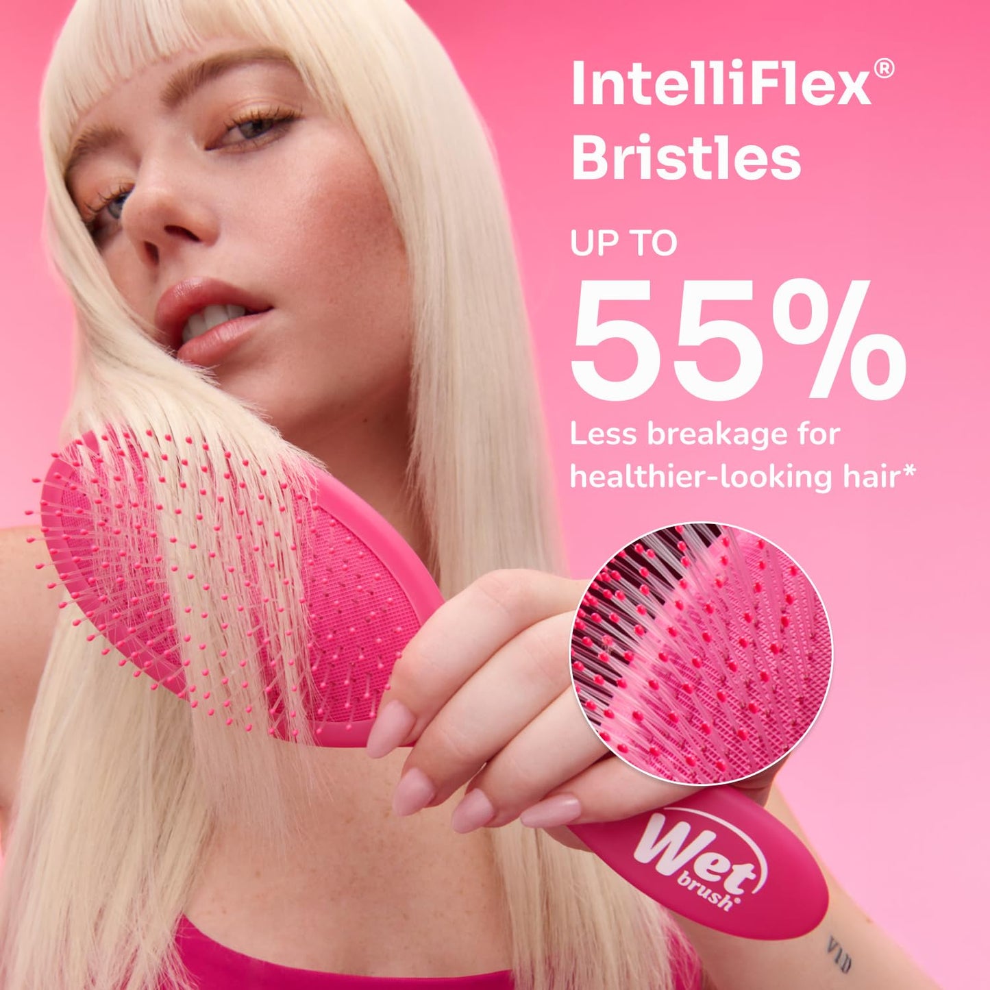 Wet Brush Detangling Brush, Original Detangler Brush (Sky) - Wet & Dry Tangle-Free Hair Brush for