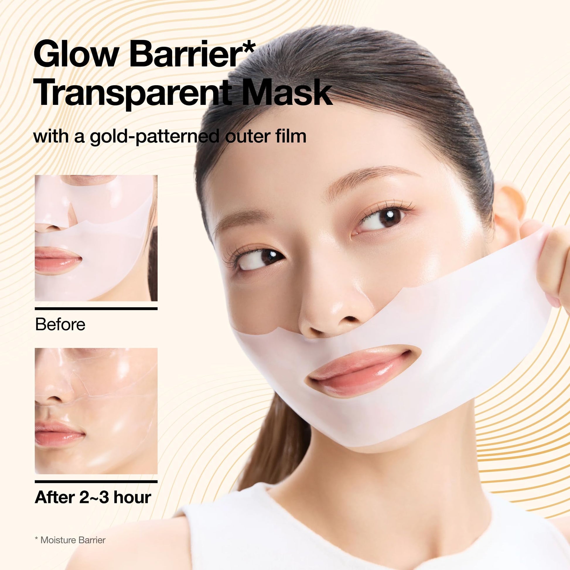 ANUA Ceramide Barrier Collagen Mask, Glow Up, Elasticity Hydrogel Face mask, Moisture Barrier