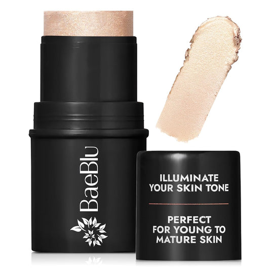 Organic Blush Tube, Chardonnay - 100% Natural Vegan Cream Blush Sticks, Multi-Use Bronzer, & Highlighter for Lips, Cheeks & Eyes, Buildable Shimmer, Gluten-Free, Paraben-Free, Made in USA