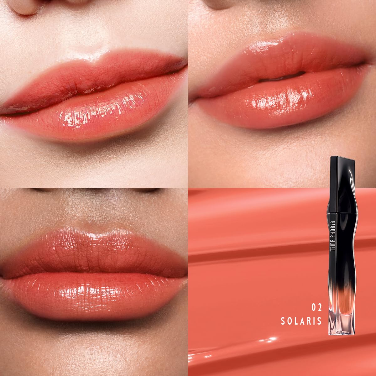 STELLAR DUST LIP STAIN-Long Lasting, Waterproof and Transferproof Lip Tint, Glossy Finish Lip Gloss, Lightweight Lipstick, High Coverage, Vivid Color (02)