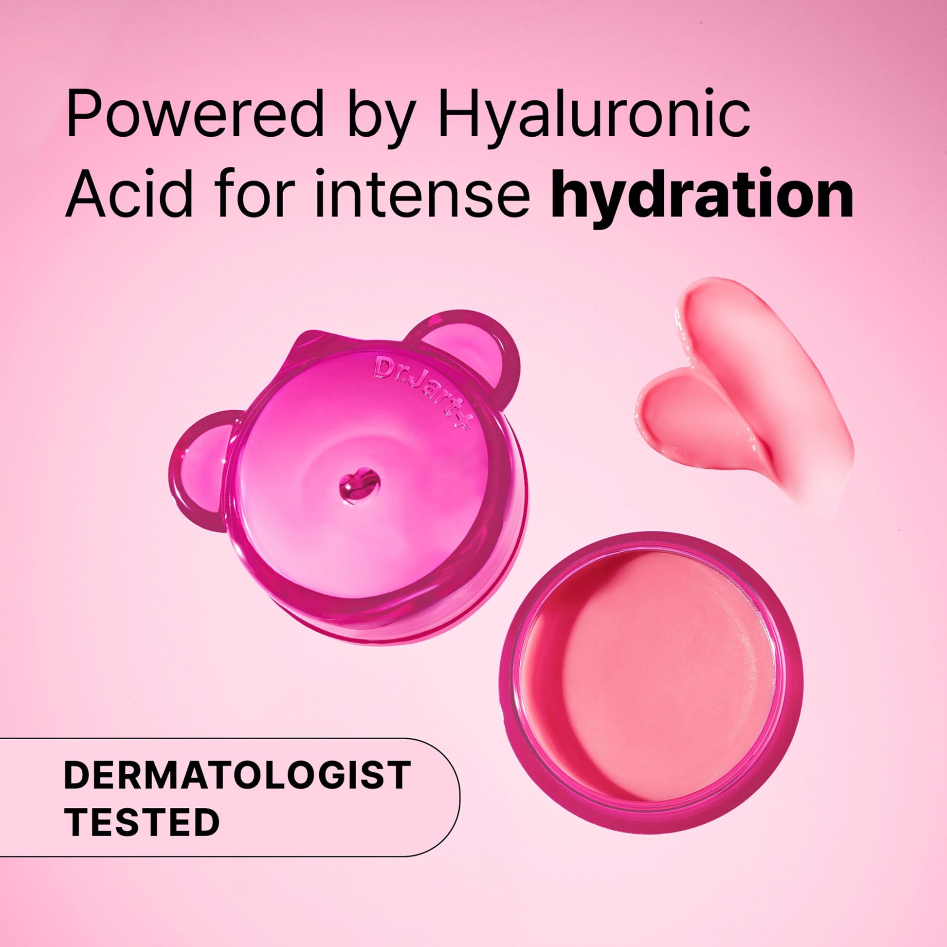 Dr.Jart+ Vital Hydra Solution Jelly Bear Korean Overnight Lip Mask with Hyaluronic Acid, Sheer Pink