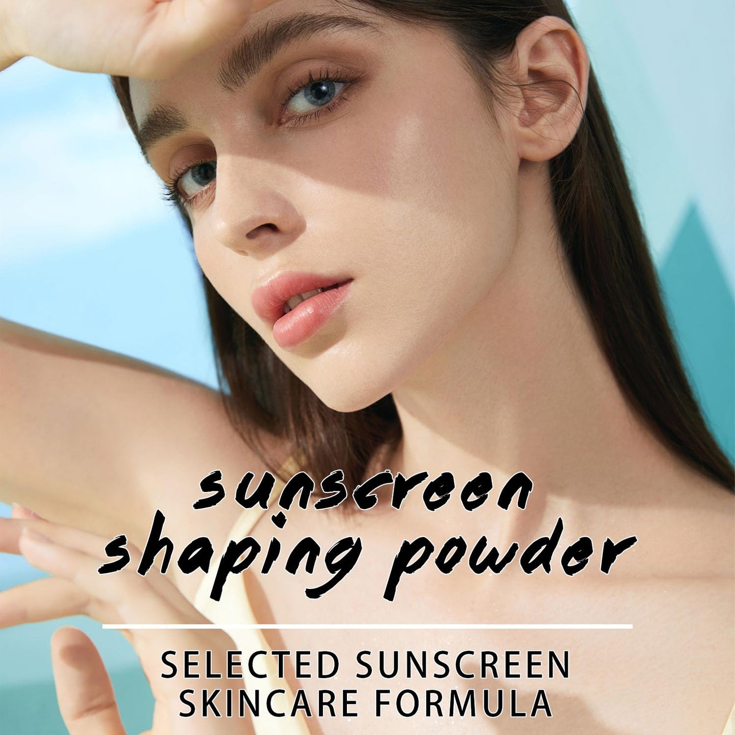 Sunscreen Setting Powder SPF 35, Mineral Brush Powder for Face & Scalp, Oil Control Natural Matte Finish Loose Powder Translucent Lasting Lightweight Breathable for All Skin (04# Pink Complexion)