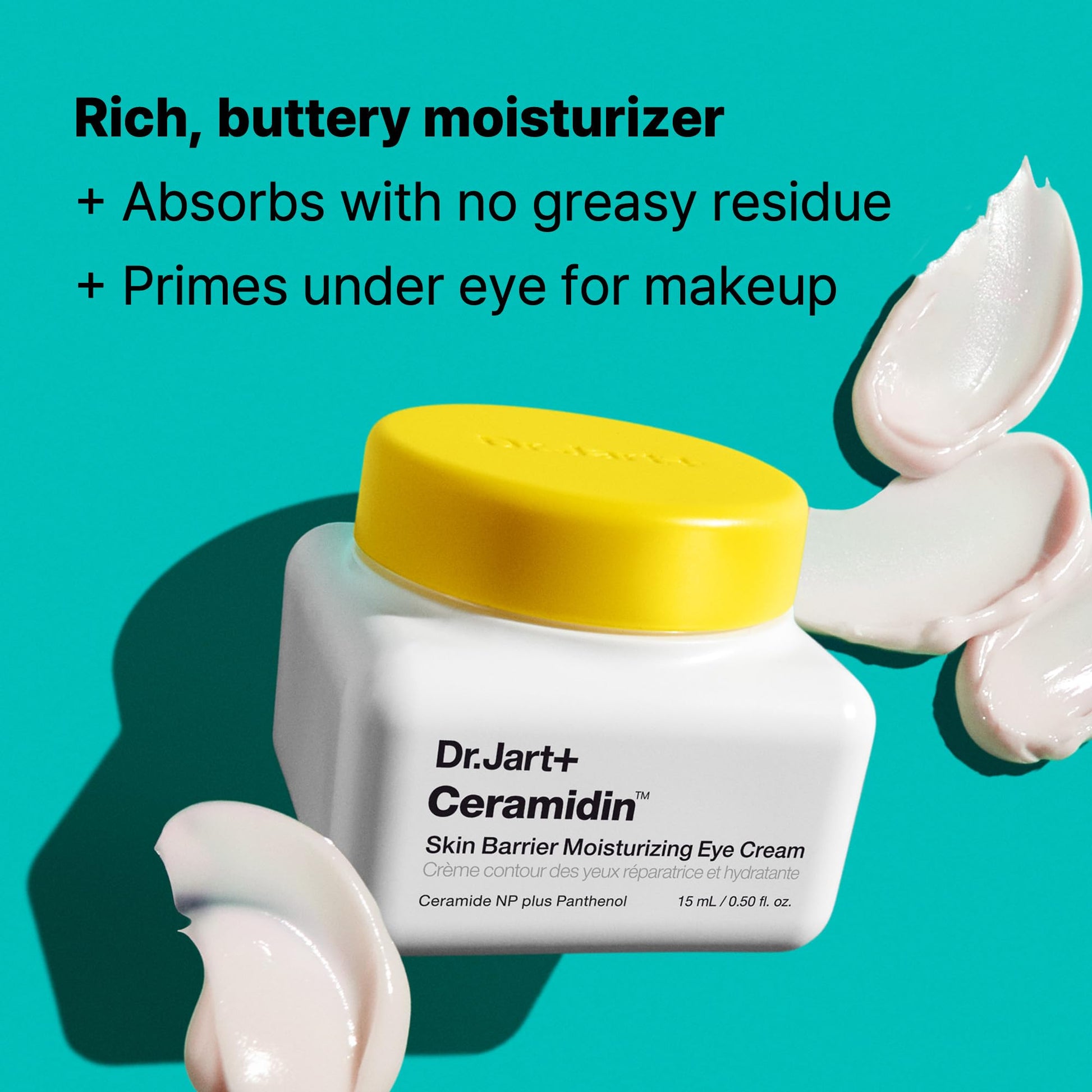 Dr.Jart+ Ceramidin Korean Eye Cream with Ceramides | Hydrates, Strengthens Skin Barrier, & Reduces