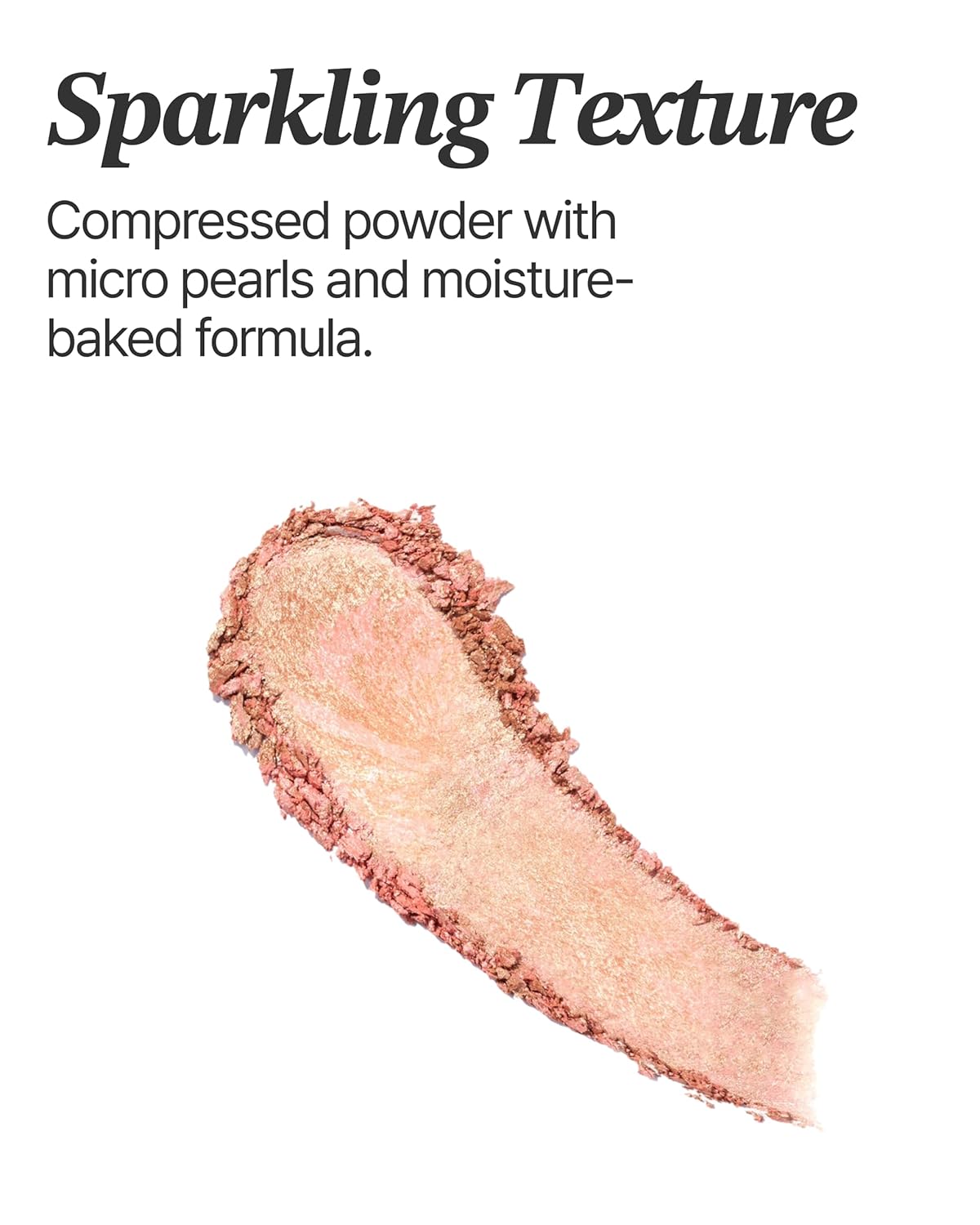 Glint Marble Highlighter (Solei Moon, 0.08oz) - Korean Makeup. Inspired Baked for Smooth, Radiant Glow, Long-Lasting Wear. Enriched with Micro Pearl Particles