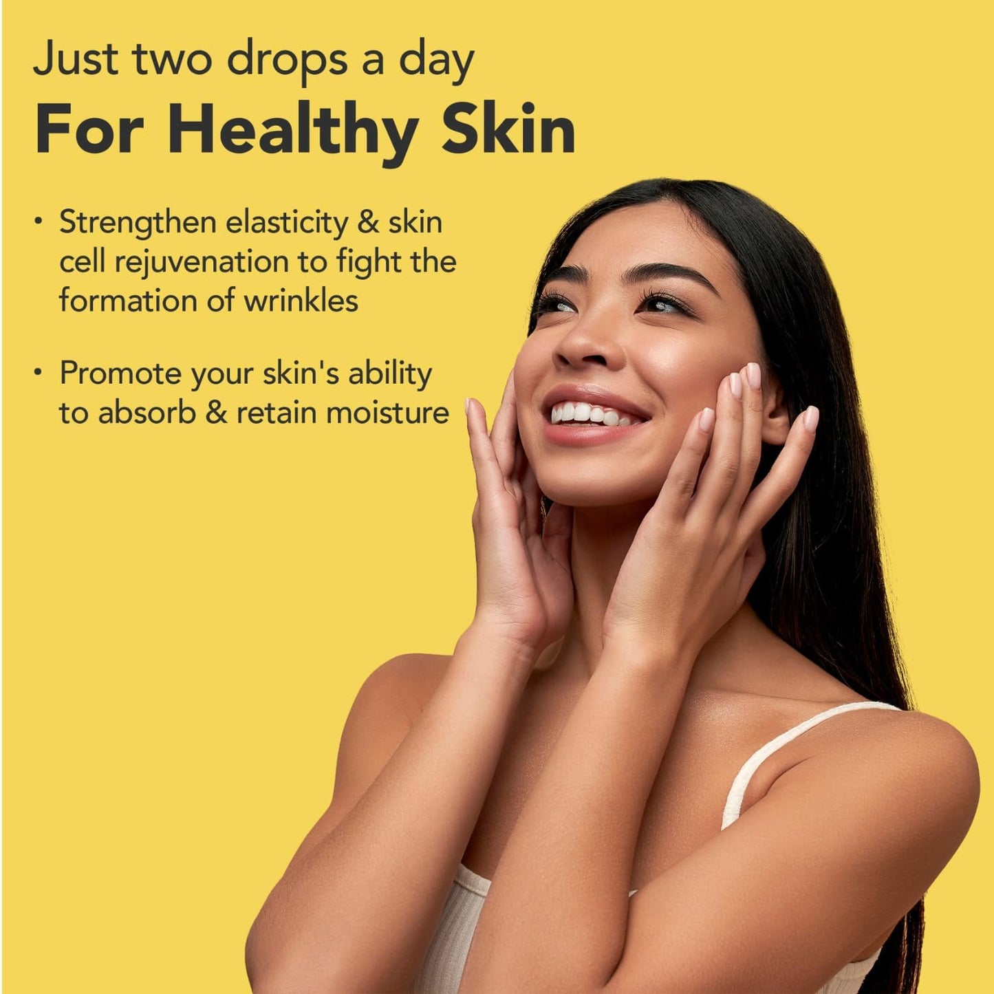 Super Natural Goods Liquid Biotin & Collagen 70,000mcg Hair Growth Vitamin Drops - Radiant Skin, Strong Nail Support - High Potency Hair Loss Supplement for Damaged Strands, for Men & Women (4oz)