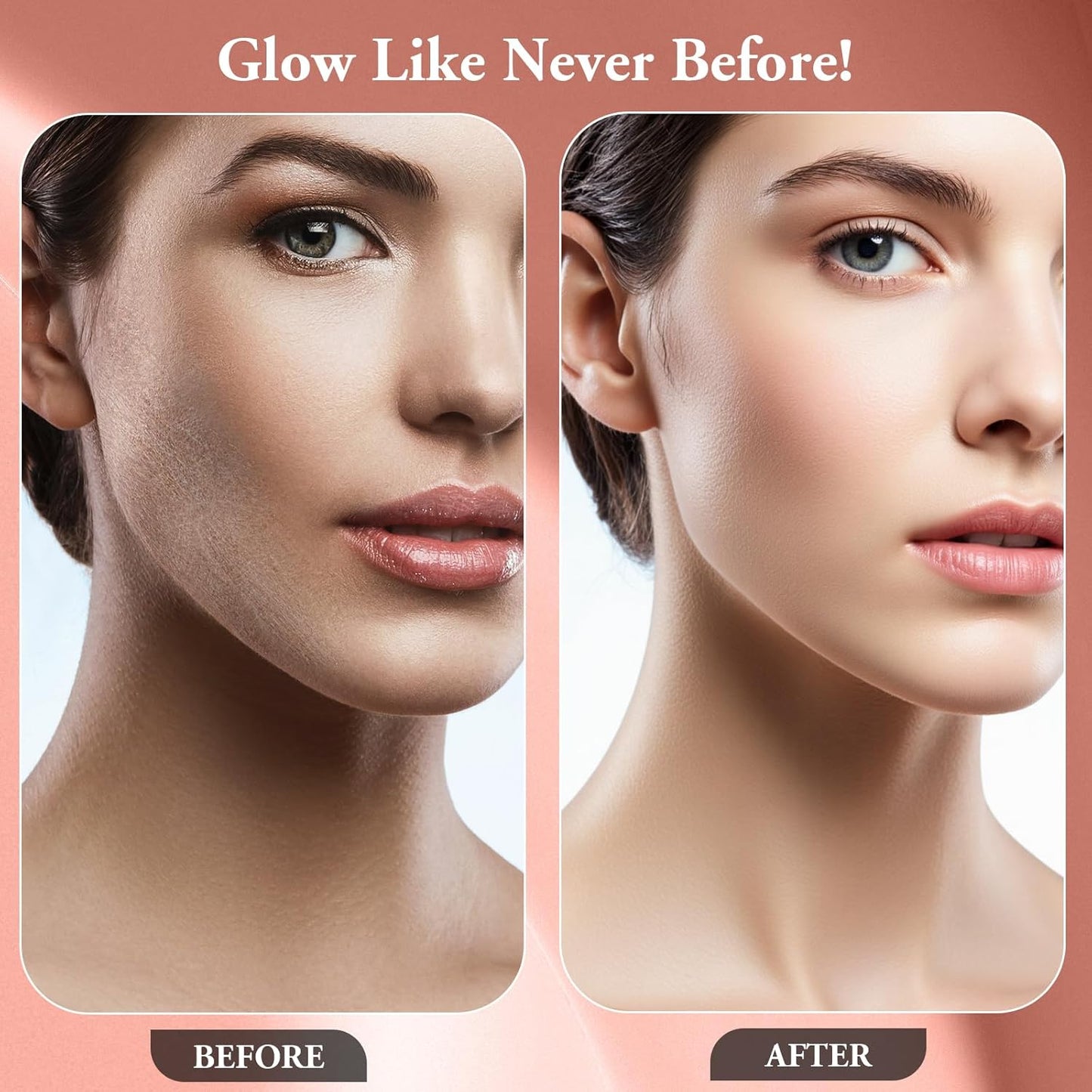 Dermaplaning Tool for Women Face - Edge Technology Sonic Dermaplane Razor for Facial Exfoliation & Peach Fuzz Hair Removal with 10 Refill Blades (Pink)