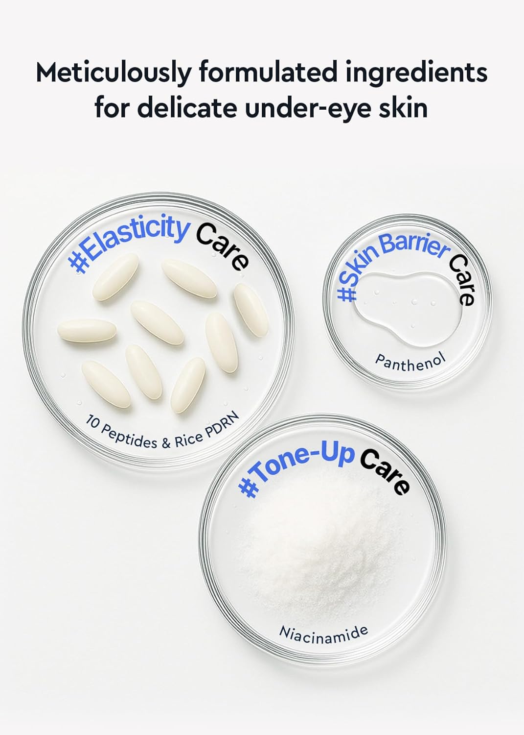 Bewants Peptide-X Firming Eye Serum Stick with Rice-Derived PDRN, Niacinamide – Cooling Under Eye Treatment for Puffiness, Dark Circles & Fine Lines (2 Pack)