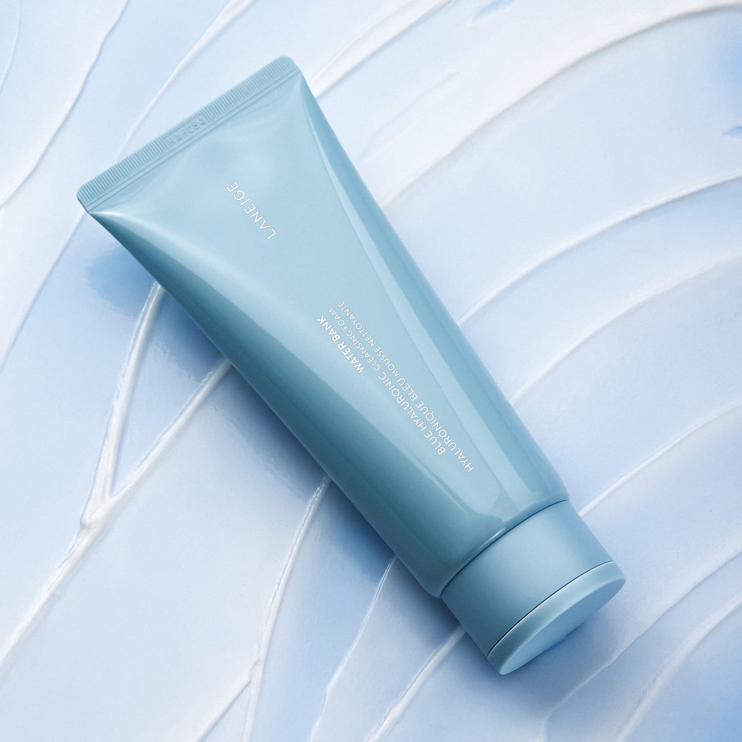 LANEIGE Water Bank Cleansing Foam: Hydrating Face Wash and Makeup Remover with Hyaluronic Acid &
