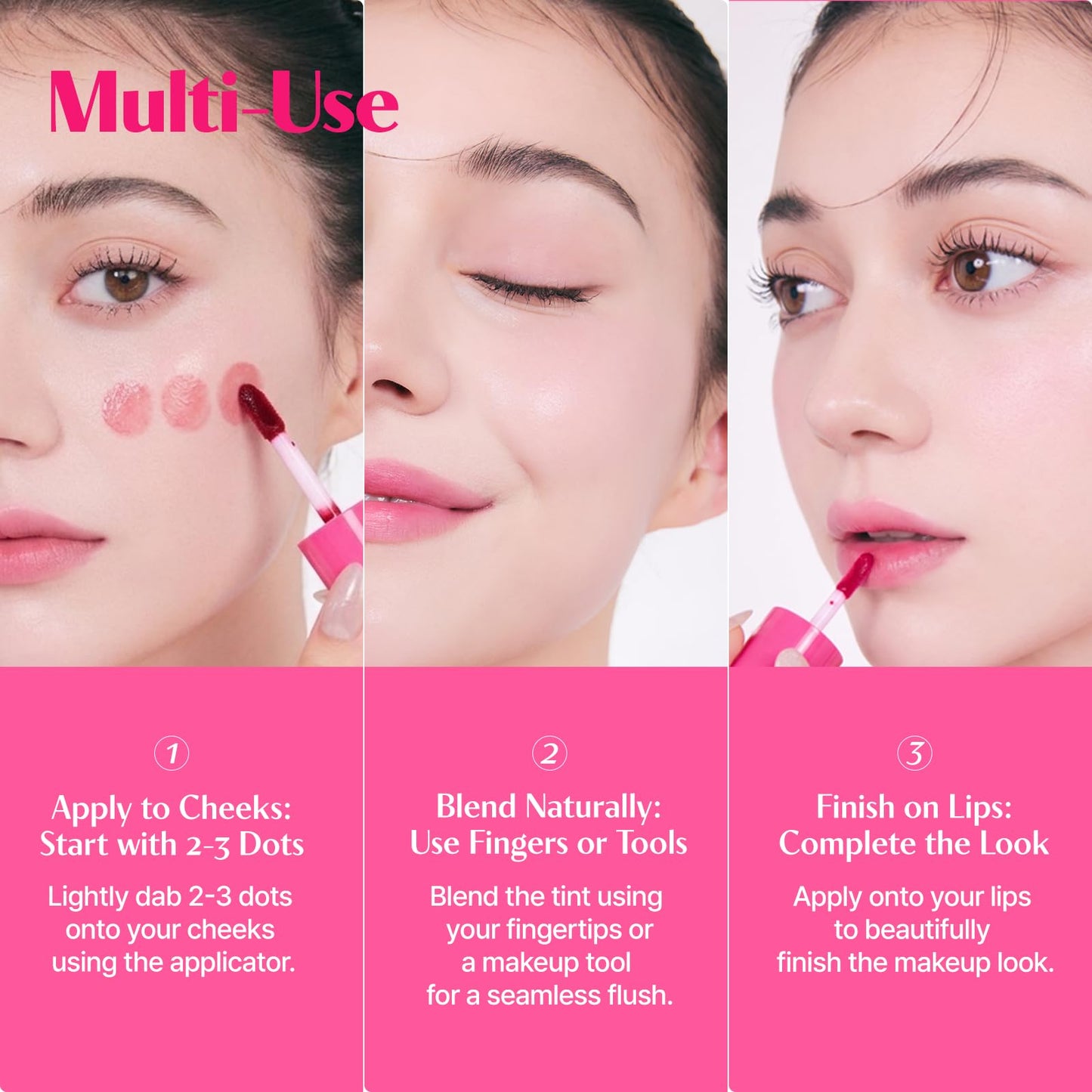 ETUDE Dear Darling Water Tint Lip and Cheek Stain, Cherry Ade, 9g