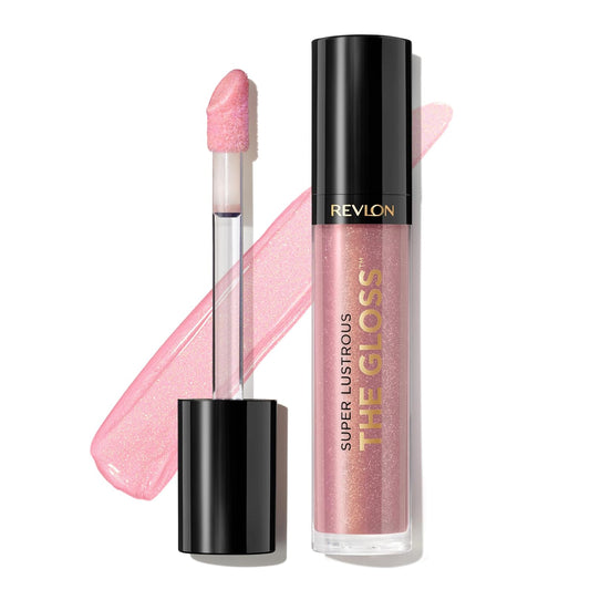 Revlon Super Lustrous Lip Gloss, Non-Sticky, Hydrating, High Shine Finish, 203 Lean In, 0.13 oz