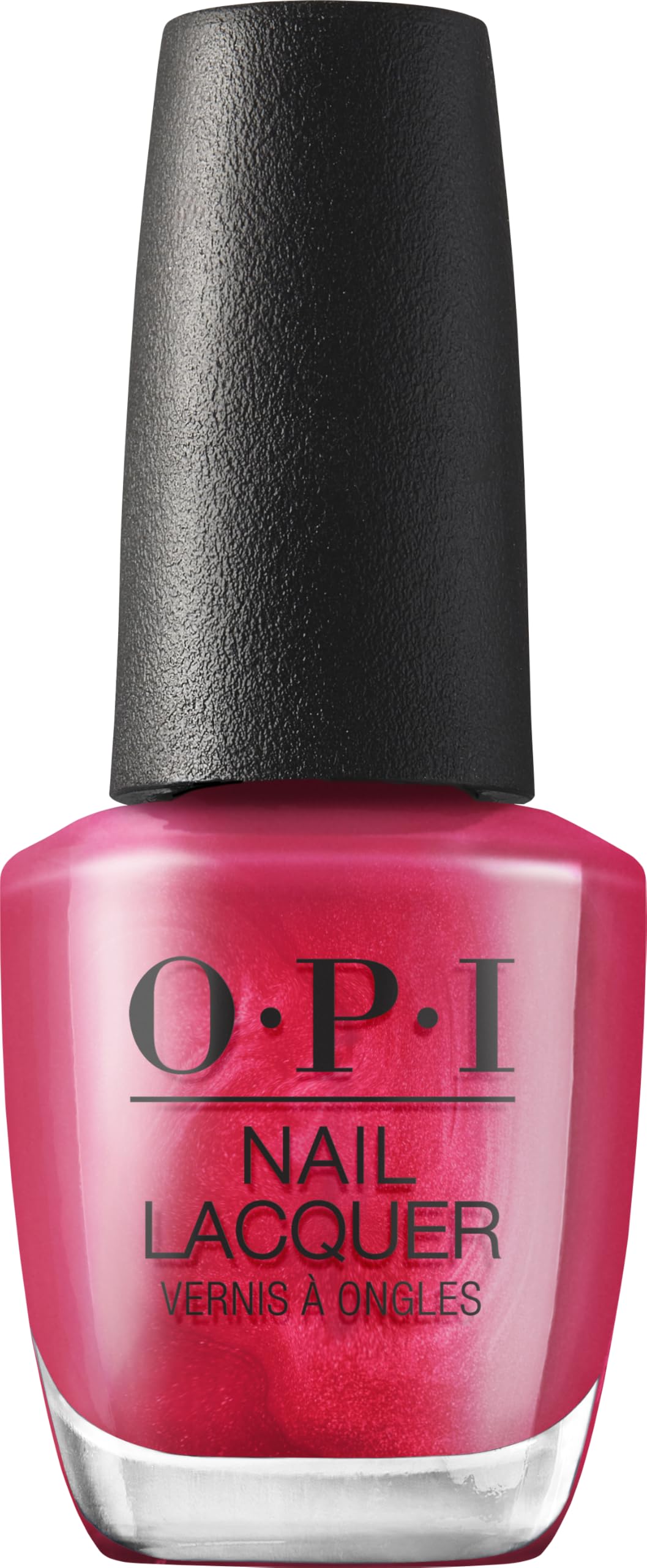 OPI Nail Lacquer 15 Minutes of Flame | Opaque Bright Pink Shimmer