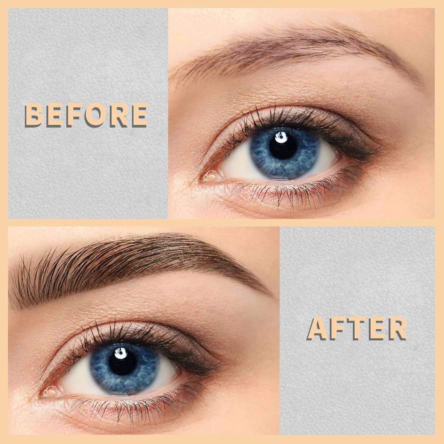 4-Fork Tip Microblading Eyebrow Pen - 2-in-1 Waterproof Eyebrow Pencil, Long-Lasting Natural Hair-Like Brows, Smudge-Proof & Easy to Use (With Tint 03#Dark Brown)