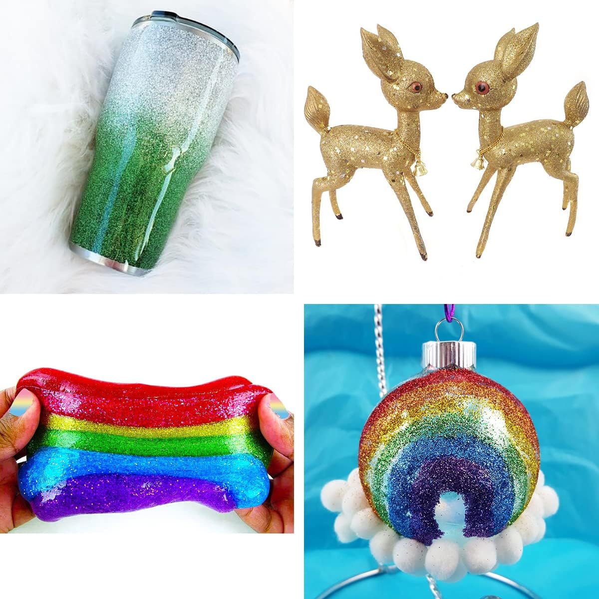 Holographic Fine Glitter, 100g/3.5oz Extra Fine Glitters Powder Packs for Resin, Craft Glitter for Tumblers Candle Slime Making, Festival Body Face Eyeshadow Nail Glitter (Fluorescent Pink)