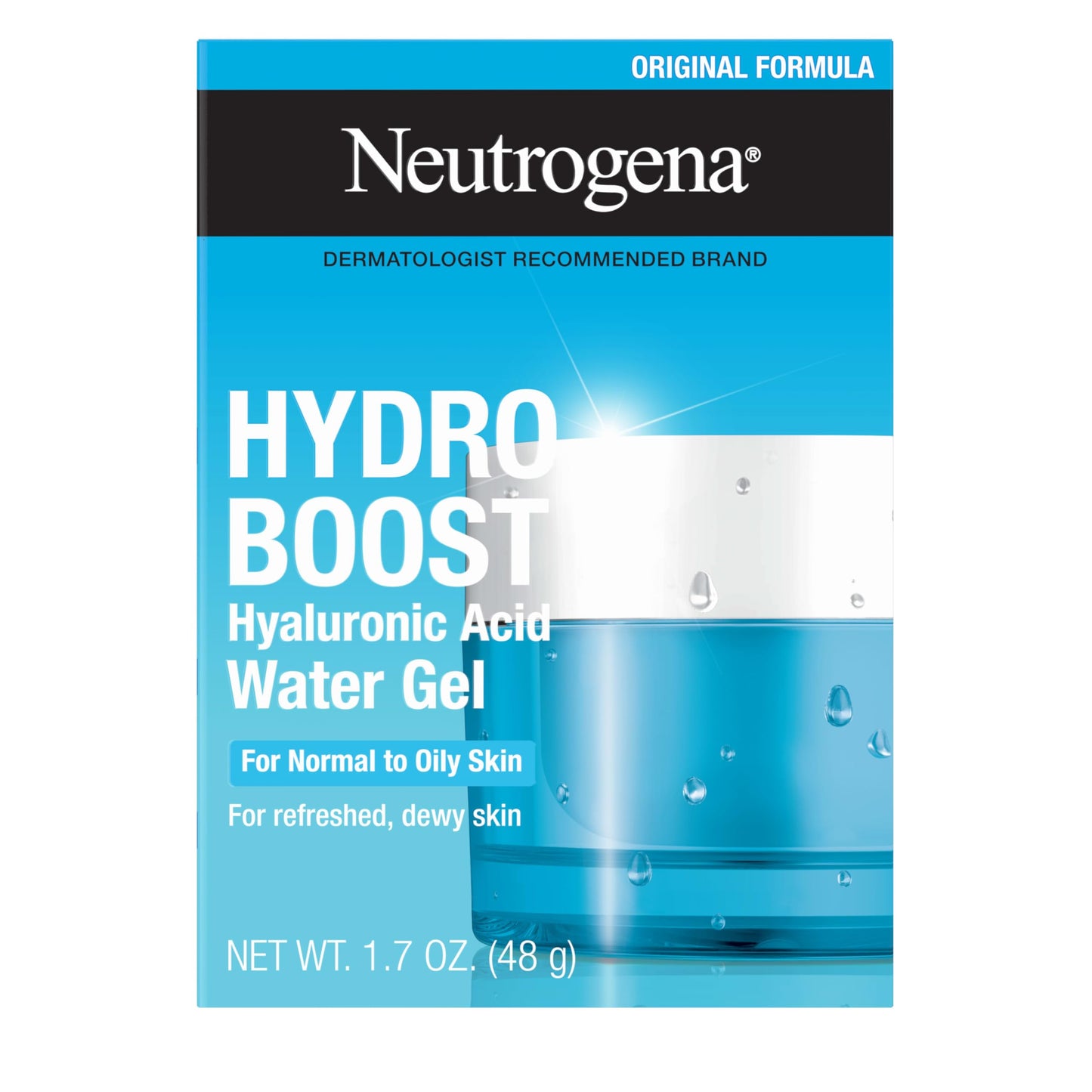 Neutrogena Hydro Boost Water Gel, 24 Hr Hydration for Normal/Oily Skin, Signature Fragrance, Face