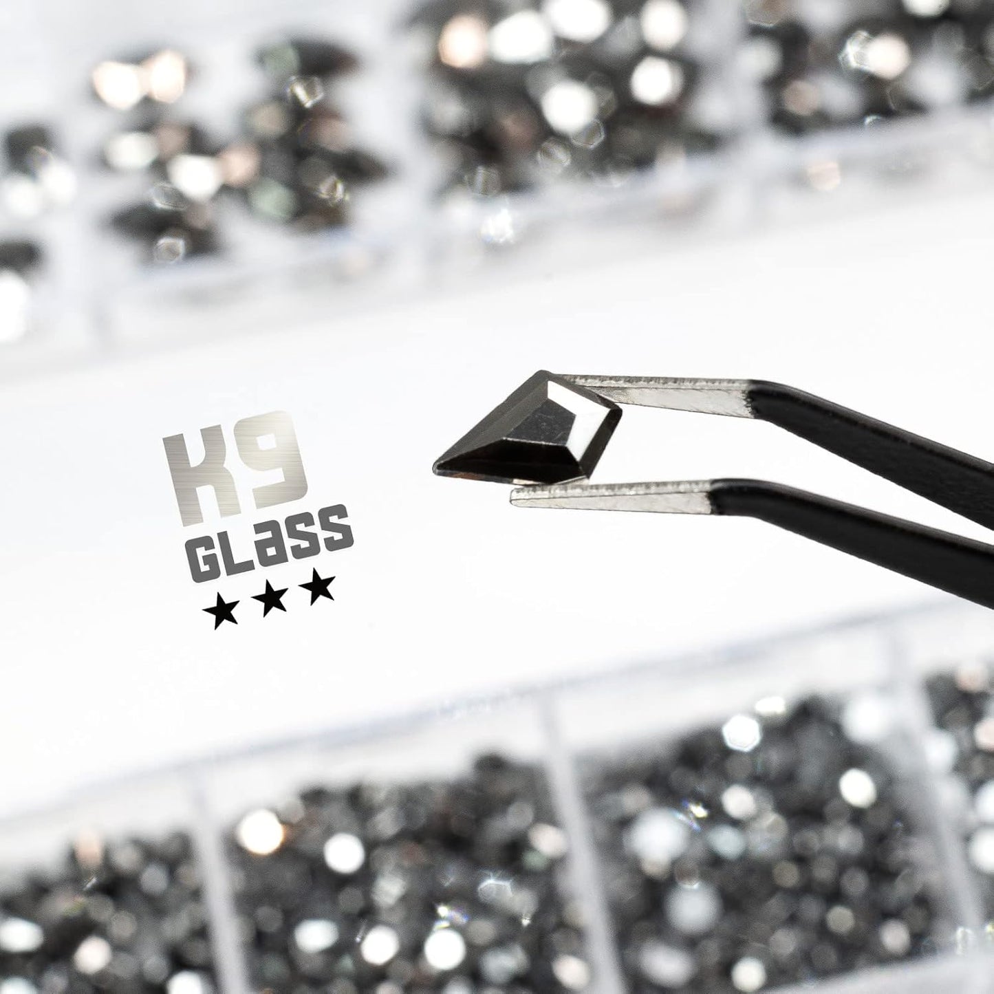 2630Pcs Mine Black Nail Rhinestones 120 Multi Shapes Metallic Black Big Gems Nail Charms +2510 Flatback Rhinestones Round Beads K9 Glass Stones Nail Art Diamonds jewels for Nails Eyes Makeup Crafts