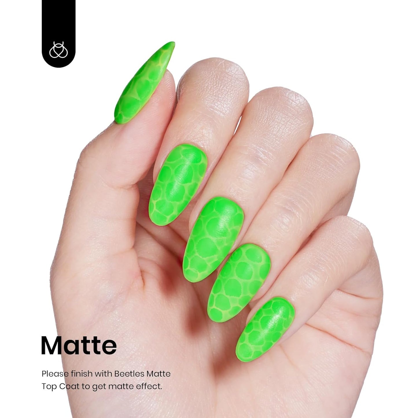 Beetles Halloween Green Gel Nail Polish, Bright Green Gel Polish Ghost Phantom Soak Off Uv LED Nail Lamp Manicure Salon Gift for Women 0.3Oz