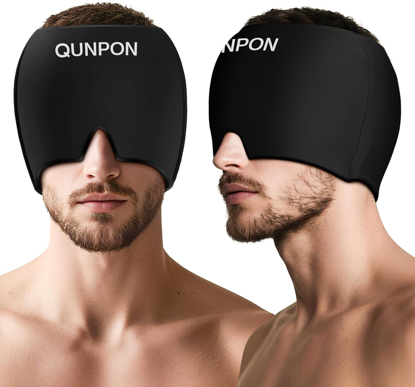 Migraine Relief Cap,Headache Relief Cap Ice Pack Mask, Cold Eye Face Hat Cooling Gel Head Wrap for Tension, Stress,Hangover Gifts for Women Men mom