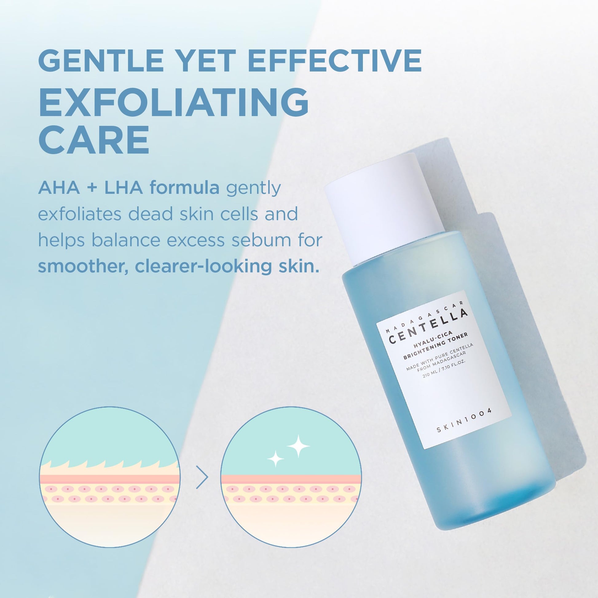 SKIN1004 Hyalu-Cica Balancing Toner, Korean Toner for Deep Hydration with Hyaluronic Acid, Centella