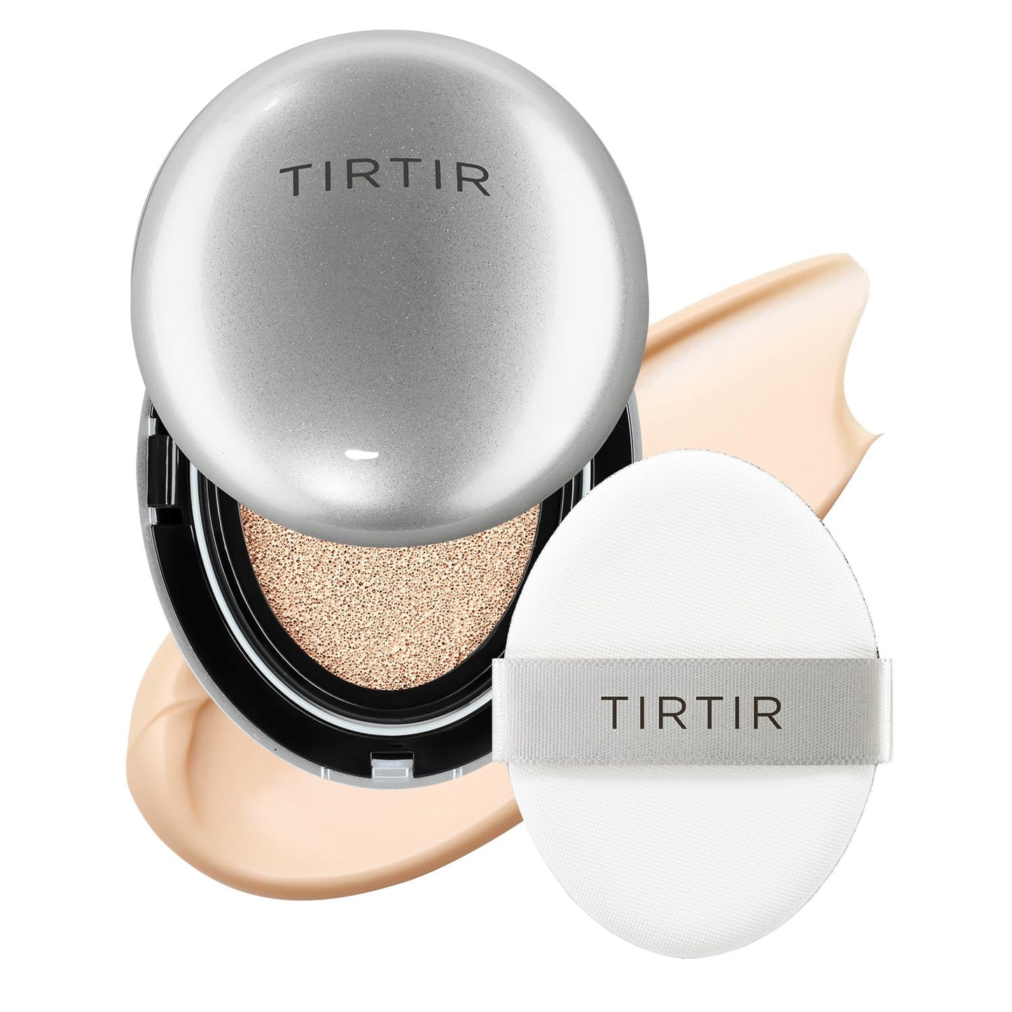 TIRTIR Mask Fit Aura Silver Cushion Foundation | Semi-glow Finish, Natural Coverage, Moisturizing