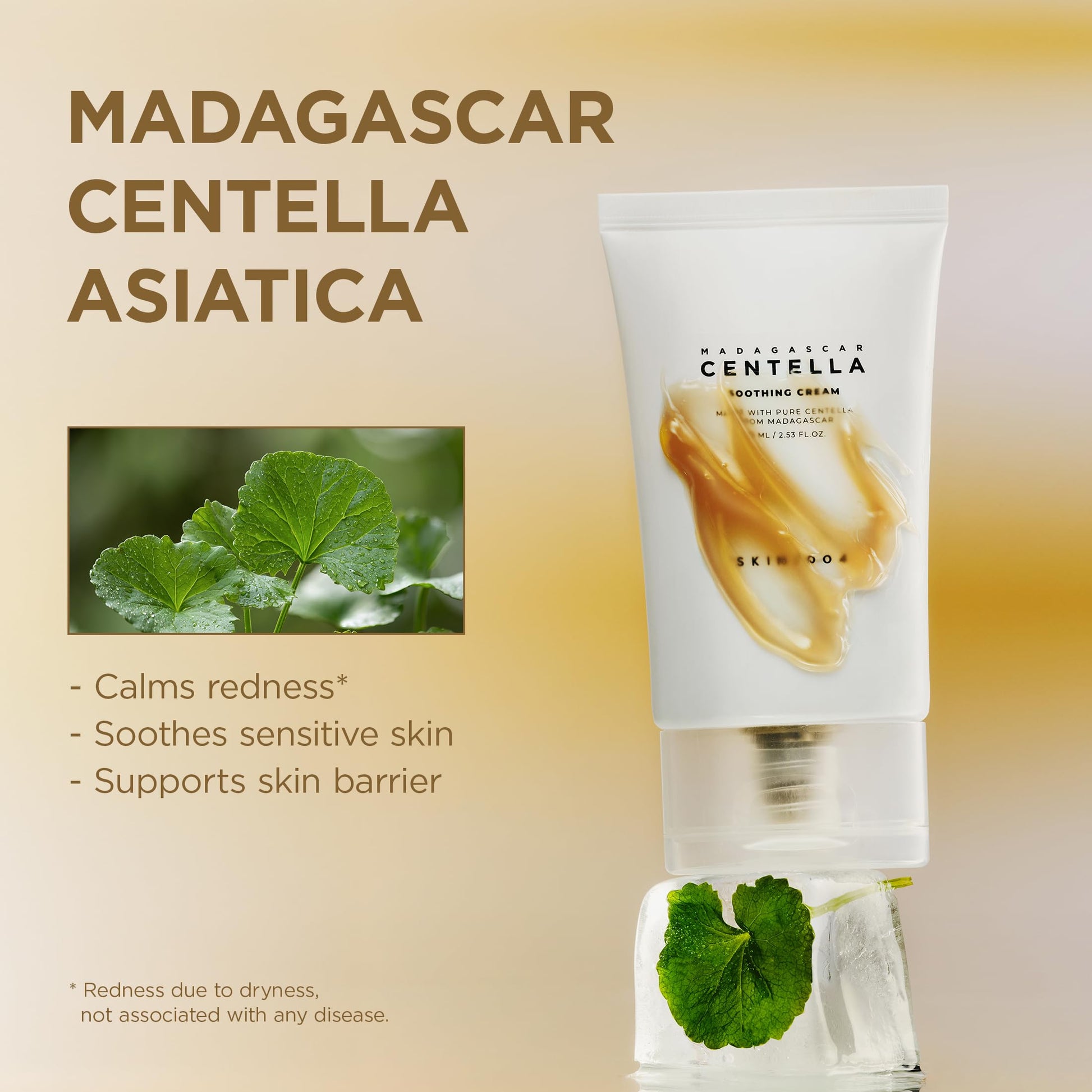 SKIN1004 Centella Soothing Cream, Face Moisturizer with Centella Asiatica, Korean Centella