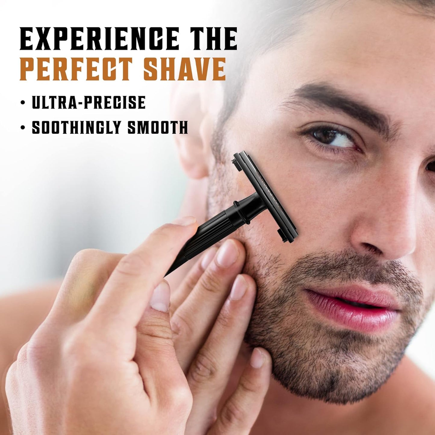 SHAVING REVOLUTION 100 Count Men's Safety Double Edge Razor Blades for Shaving - Platinum Japanese Stainless Steel Double Razor Shaving Blades for a Smooth, Precise and Clean Shave