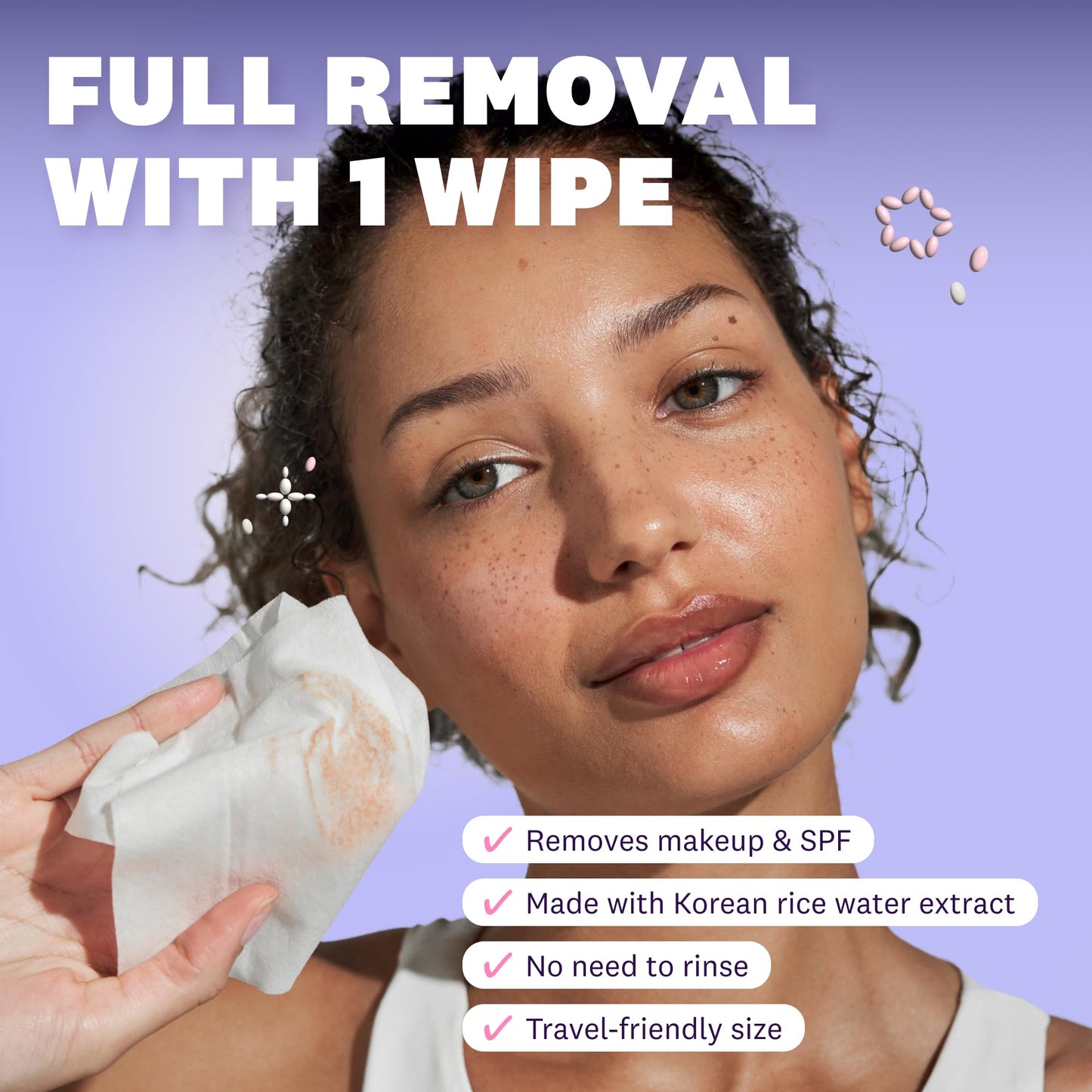 THE FACE SHOP X GLAMZILLA Rice Water Bright Cleansing Wipes On-the-Go Bundle for Face