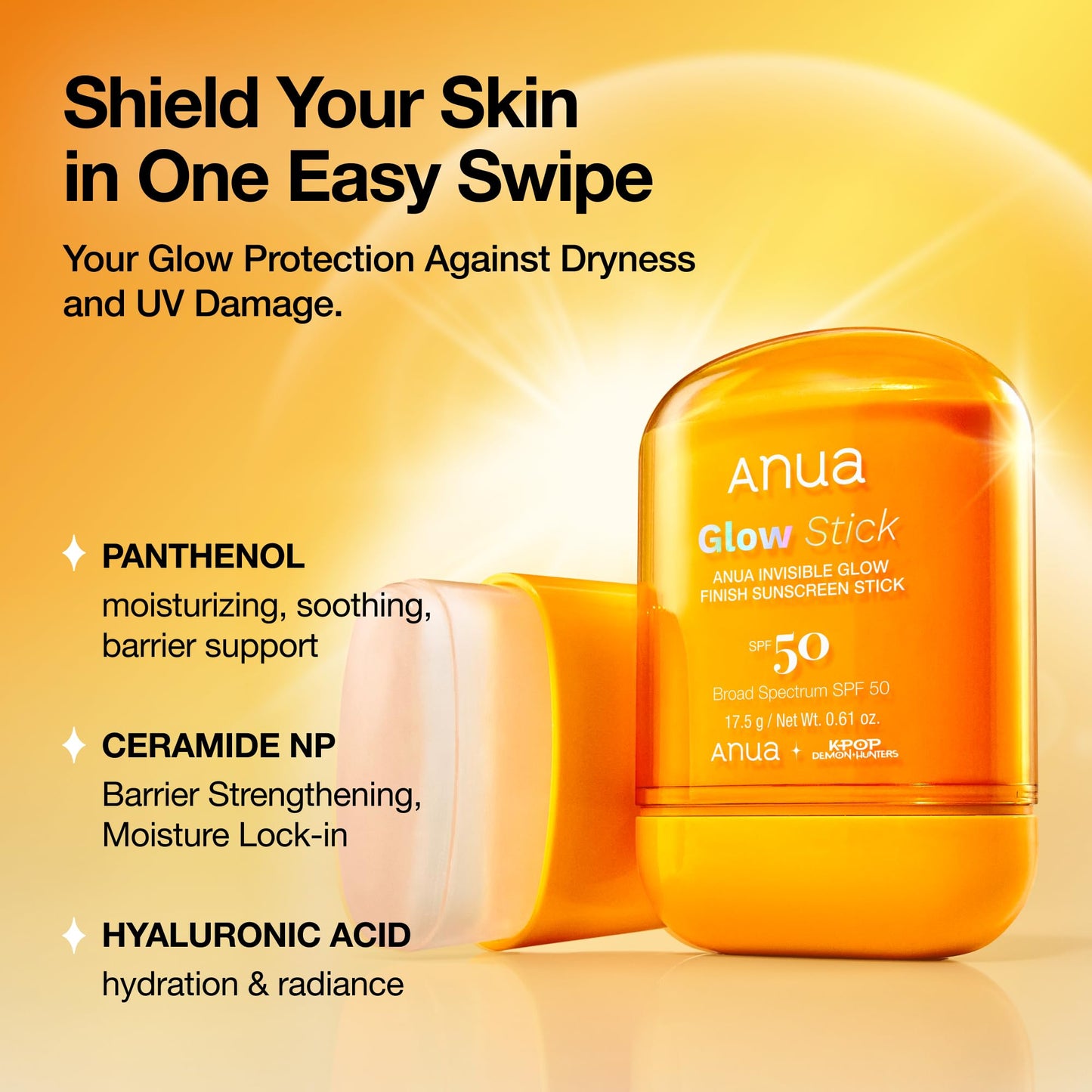 Anua Invisible Glow Sun Stick, 0.61 oz