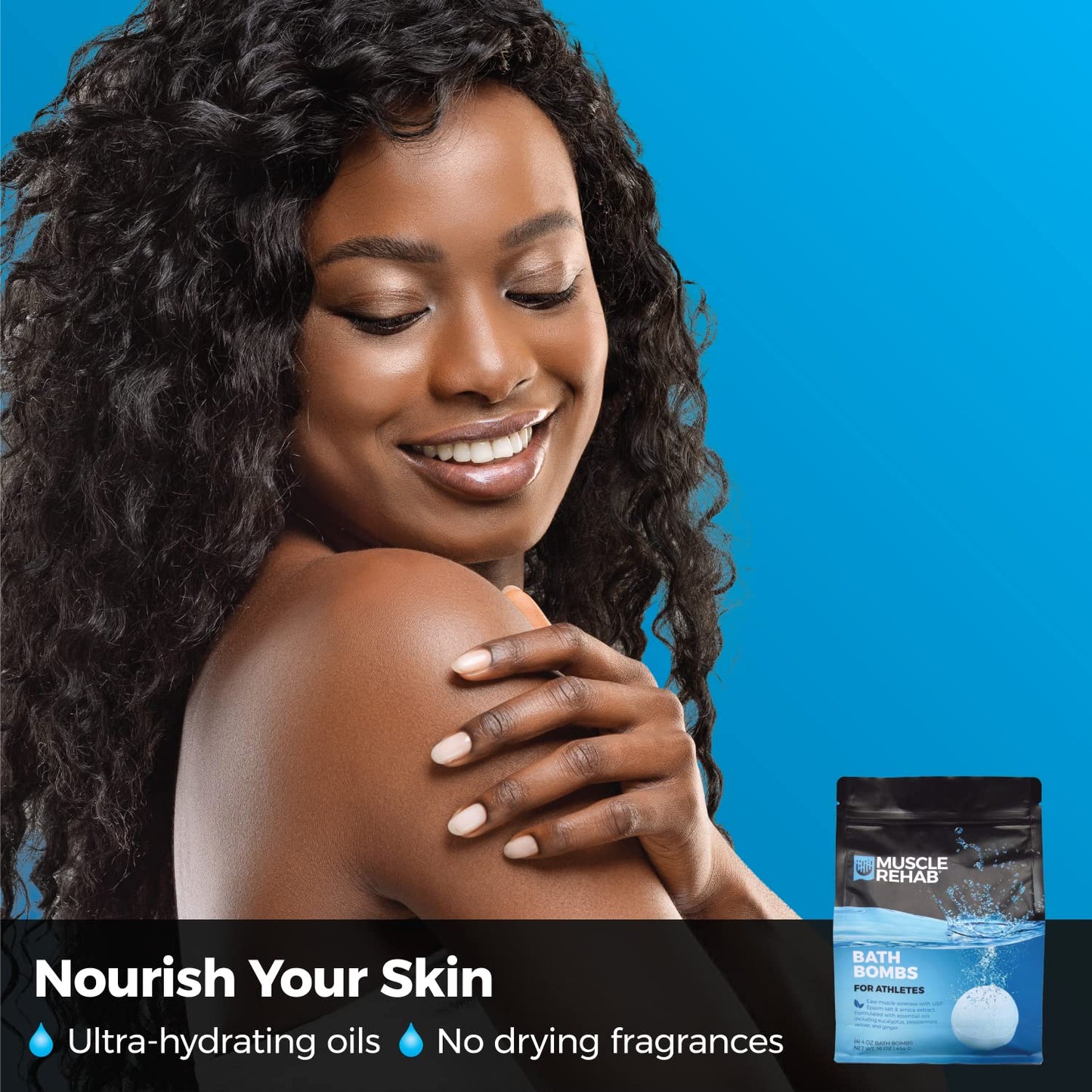 Epsom Salt Bath Bombs with Arnica: Muscle Recovery Bath Soak for Pain & Tension with Turmeric,Clary Sage, Eucalyptus| Magnesium Bath Bombs| Transdermal Bath Soak for Muscle Pain, Muscle Rehab 4 Pack