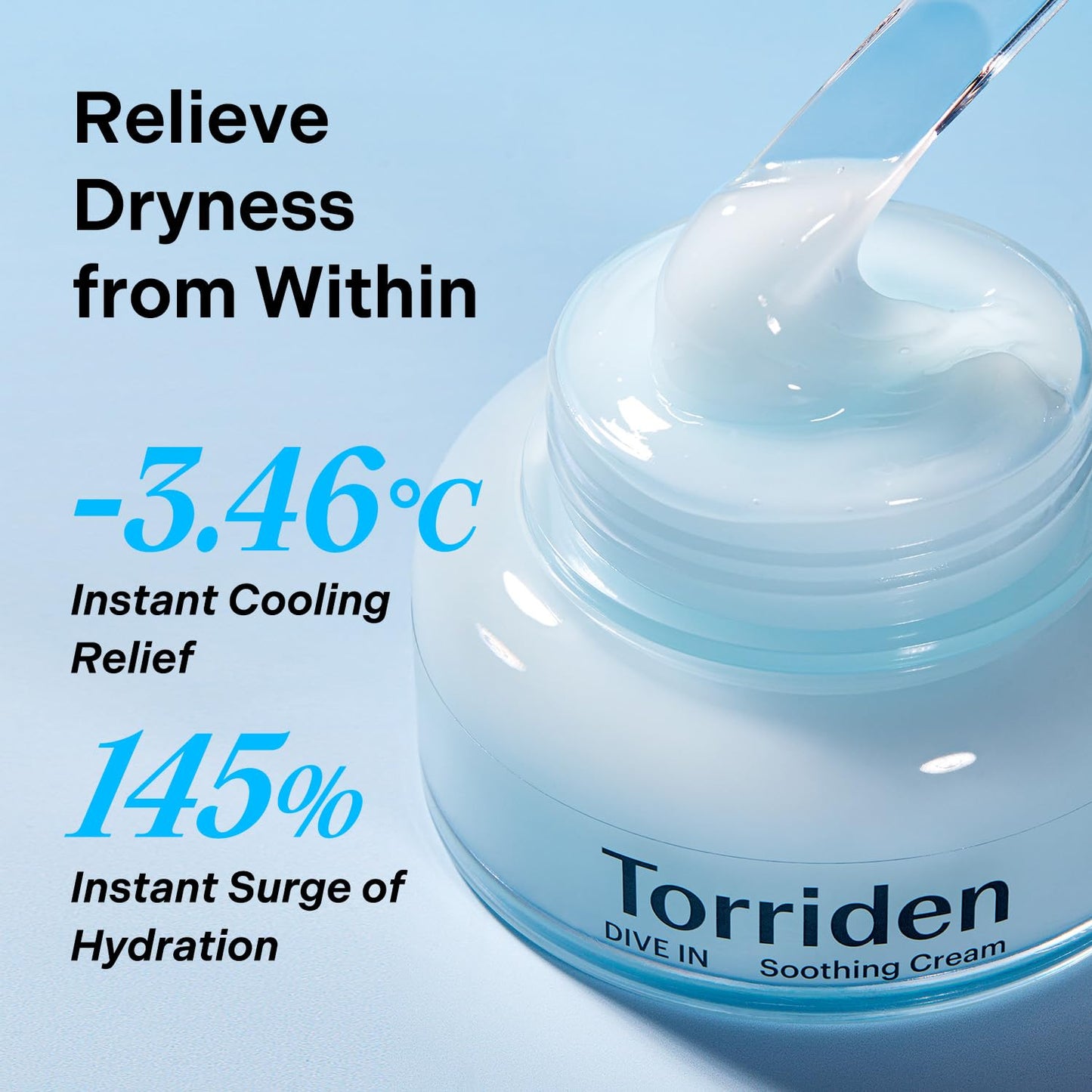Torriden DIVE IN Serum 1.69 fl.oz. + Soothing Cream (Jar) 3.38 fl.oz. | Hyaluronic Acid Care Set |
