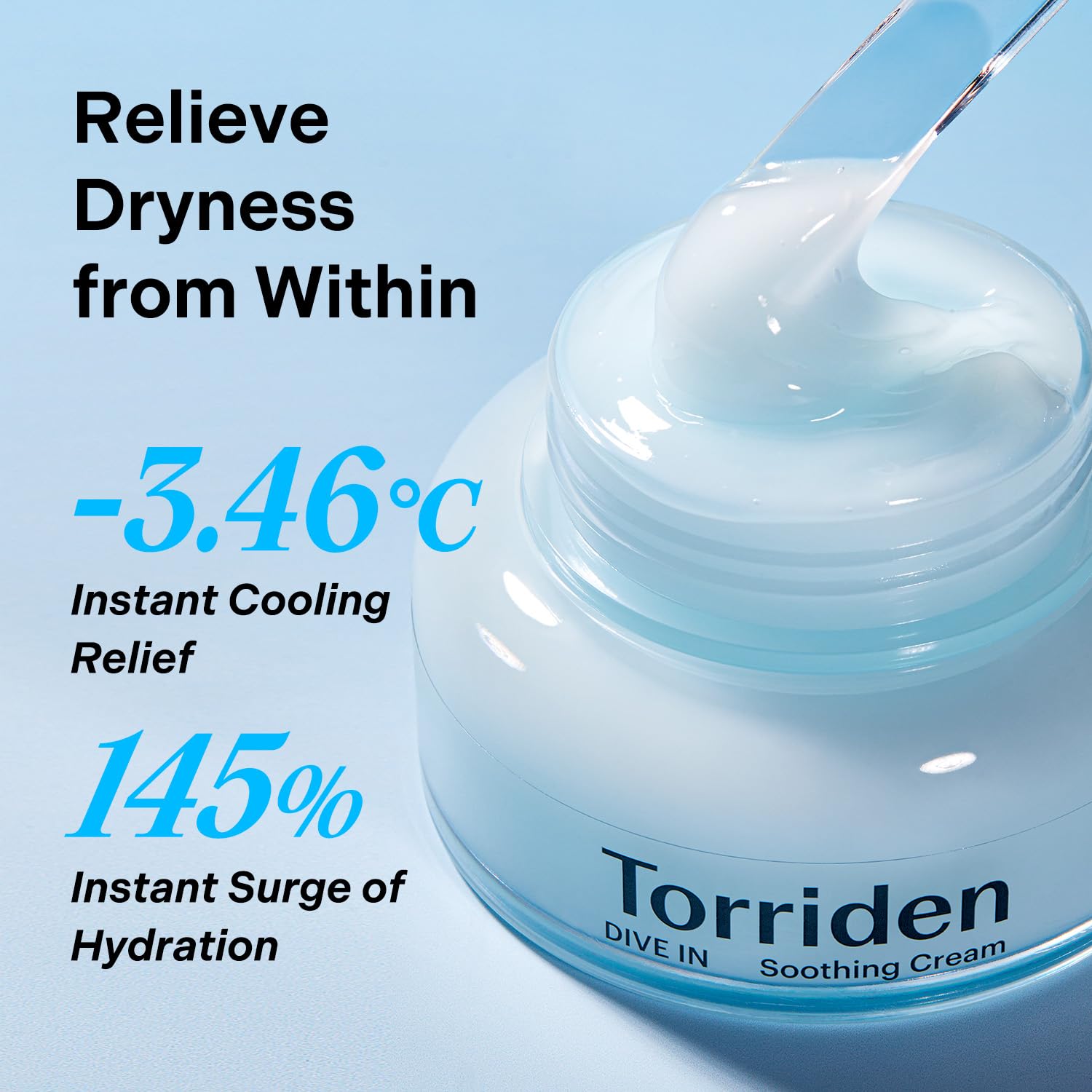 Torriden DIVE IN Serum 1.69 fl.oz. + Soothing Cream (Jar) 3.38 fl.oz. | Hyaluronic Acid Care Set |