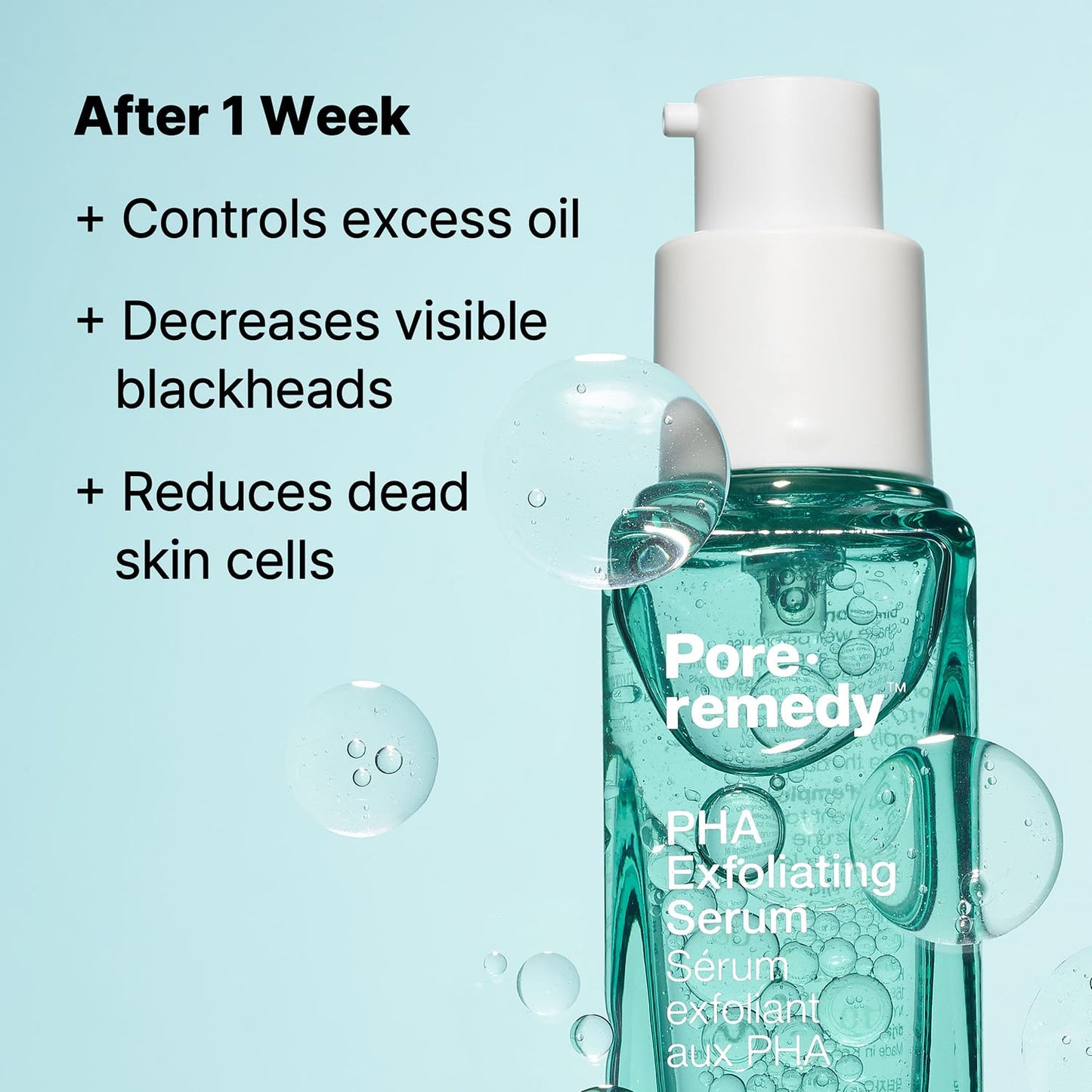 Dr.Jart+ Pore.Remedy PHA Exfoliating Korean Face Serum for Glass Skin | Korean Skin Care, 1.01 Fl Oz