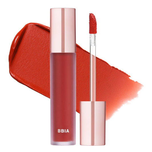 BBIA Last Velvet Tint - Soft & Creamy Matte Finish Lip Stain, Blur Effect with Velvety Texture, Long-Lasting, High Pigment, Lightweight, Non-Drying, Vegan, Korean Lip Makeup (V02 EXTRA BOUNCE)