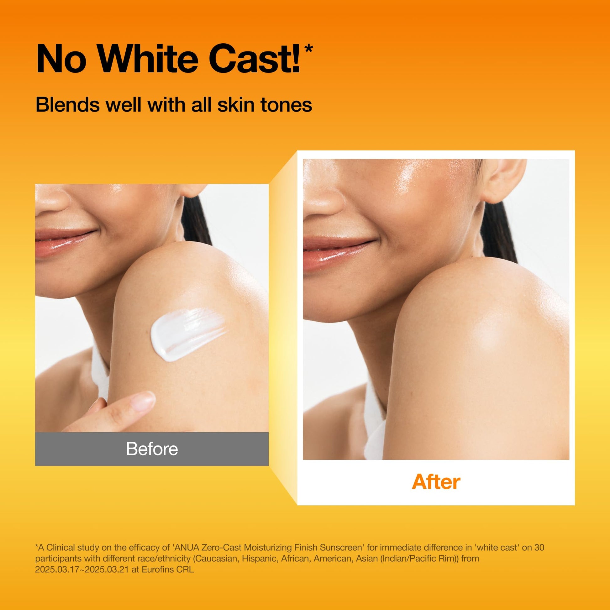 Anua Zero-Cast Moisturizing Sunscreen SPF 50, 1.69 fl oz