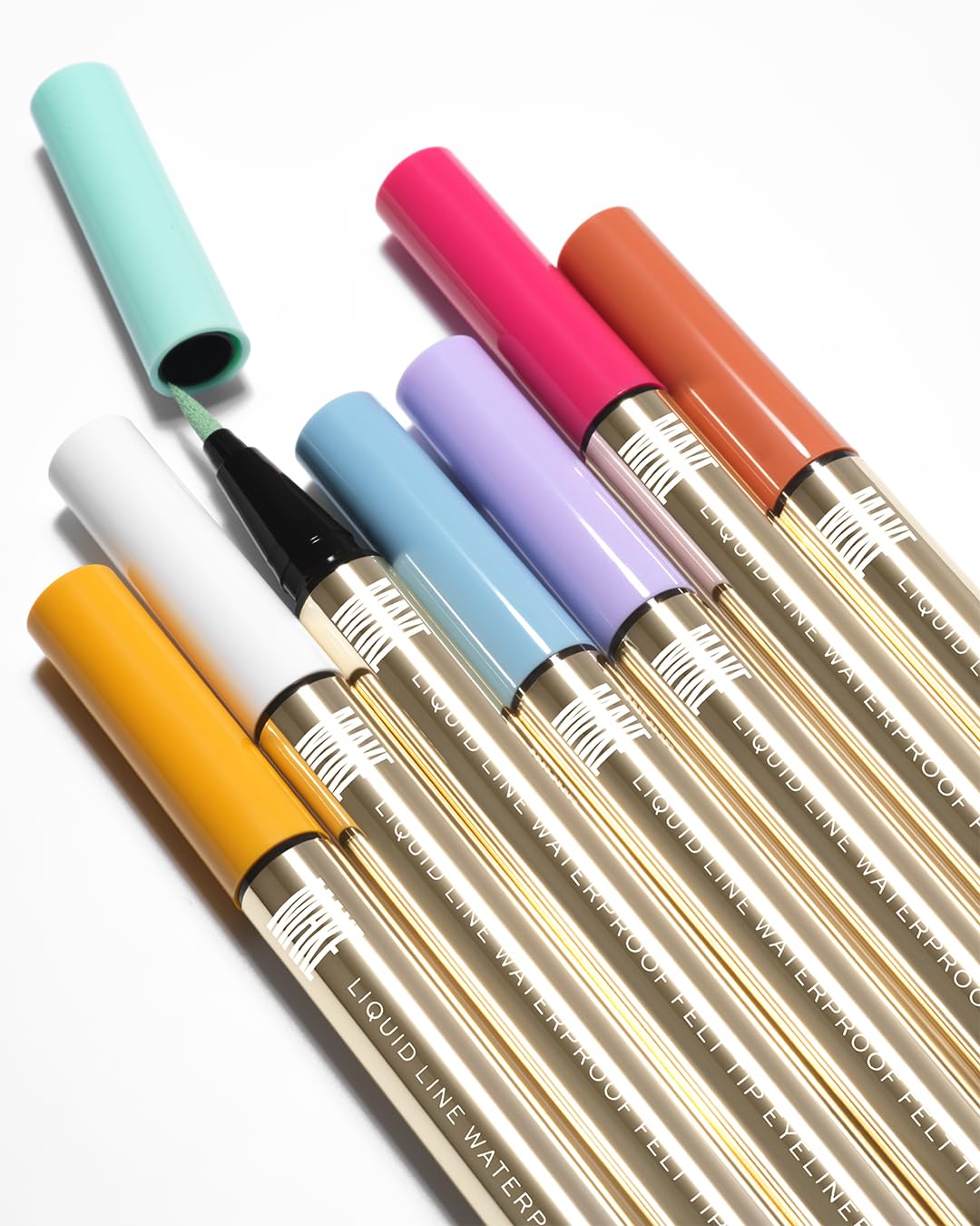 MAKE Beauty Liquid Line Waterproof Liquid Eyeliner Pen. Smudge-Proof Felt Tip for Precise Application of Lines, Wings, and Graphics. Long Lasting Eye Liner - Shade, Sundown