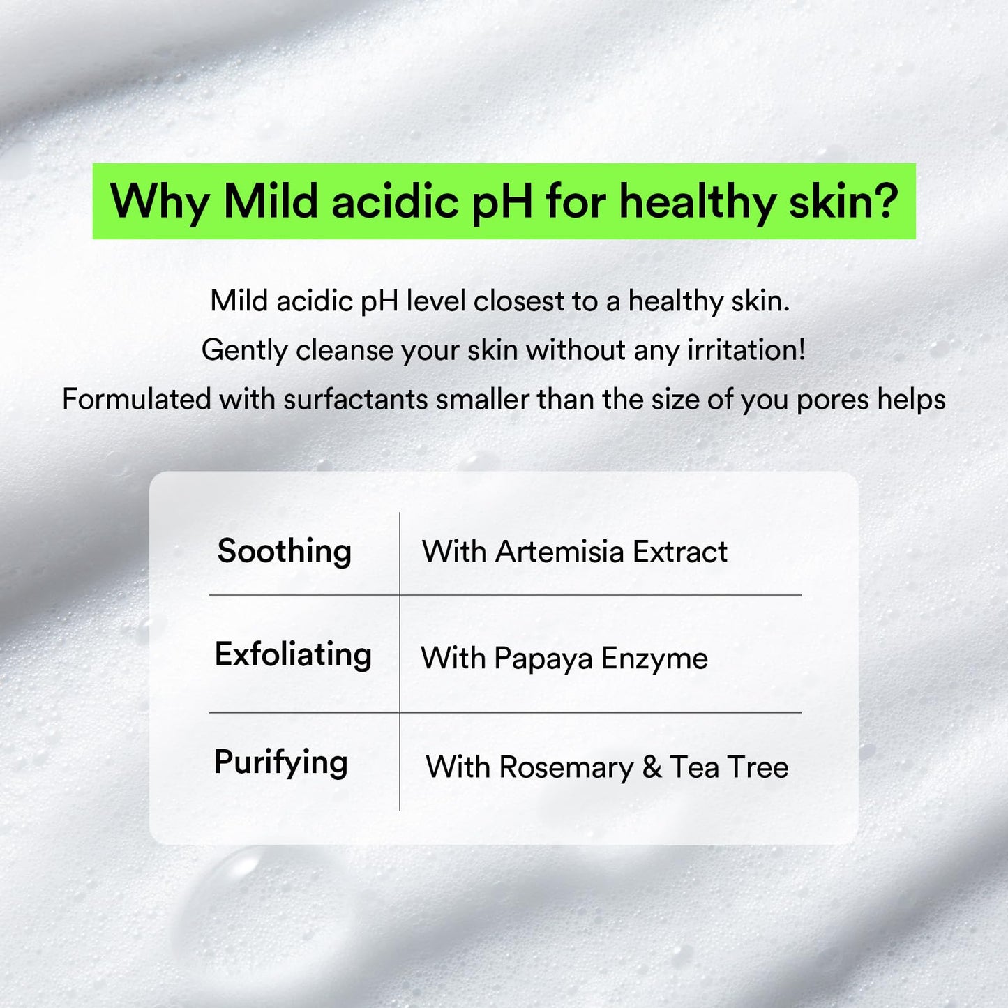 Abib Mild Foam Cleanser Heartleaf Foam 5.07 fl.oz, Low pH Koreran Face Wash for Sensitive Skin