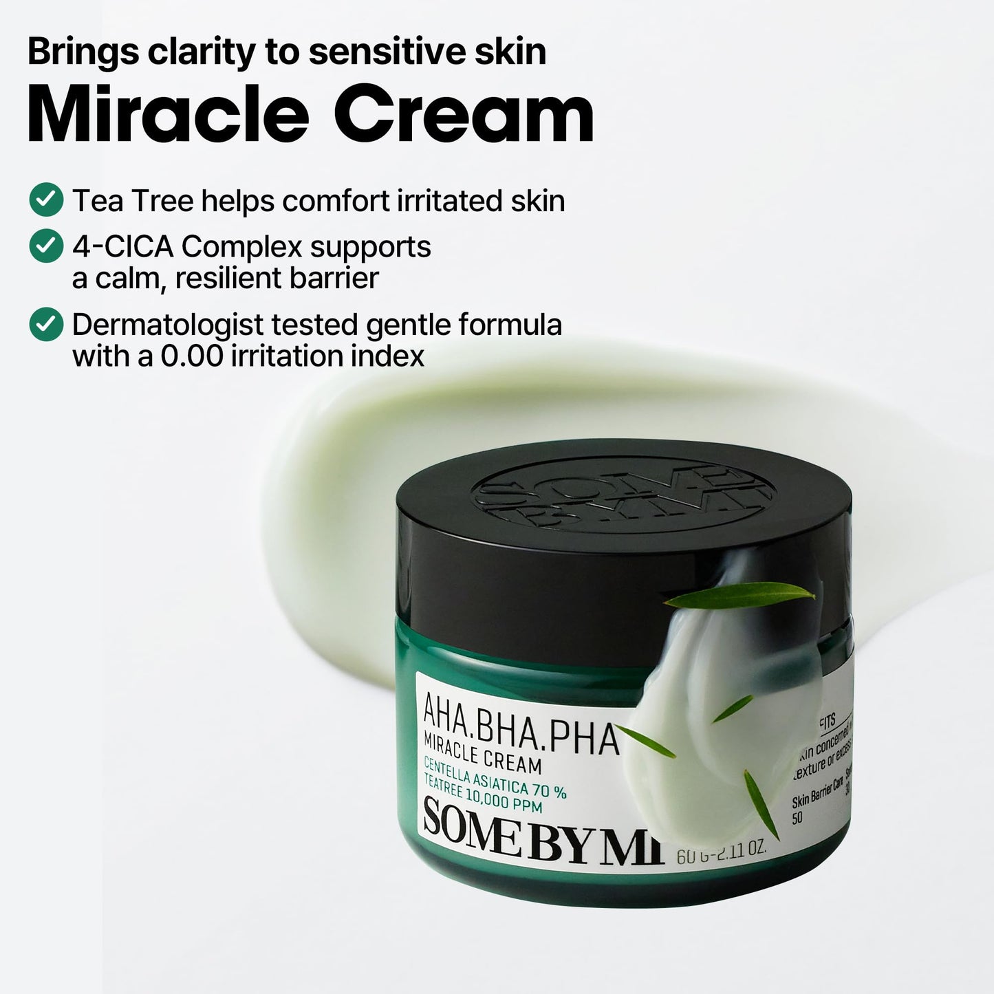 SOME BY MI AHA BHA PHA 30 Days Miracle Cream - Pack of 2 - Mild Refining & Centella Face