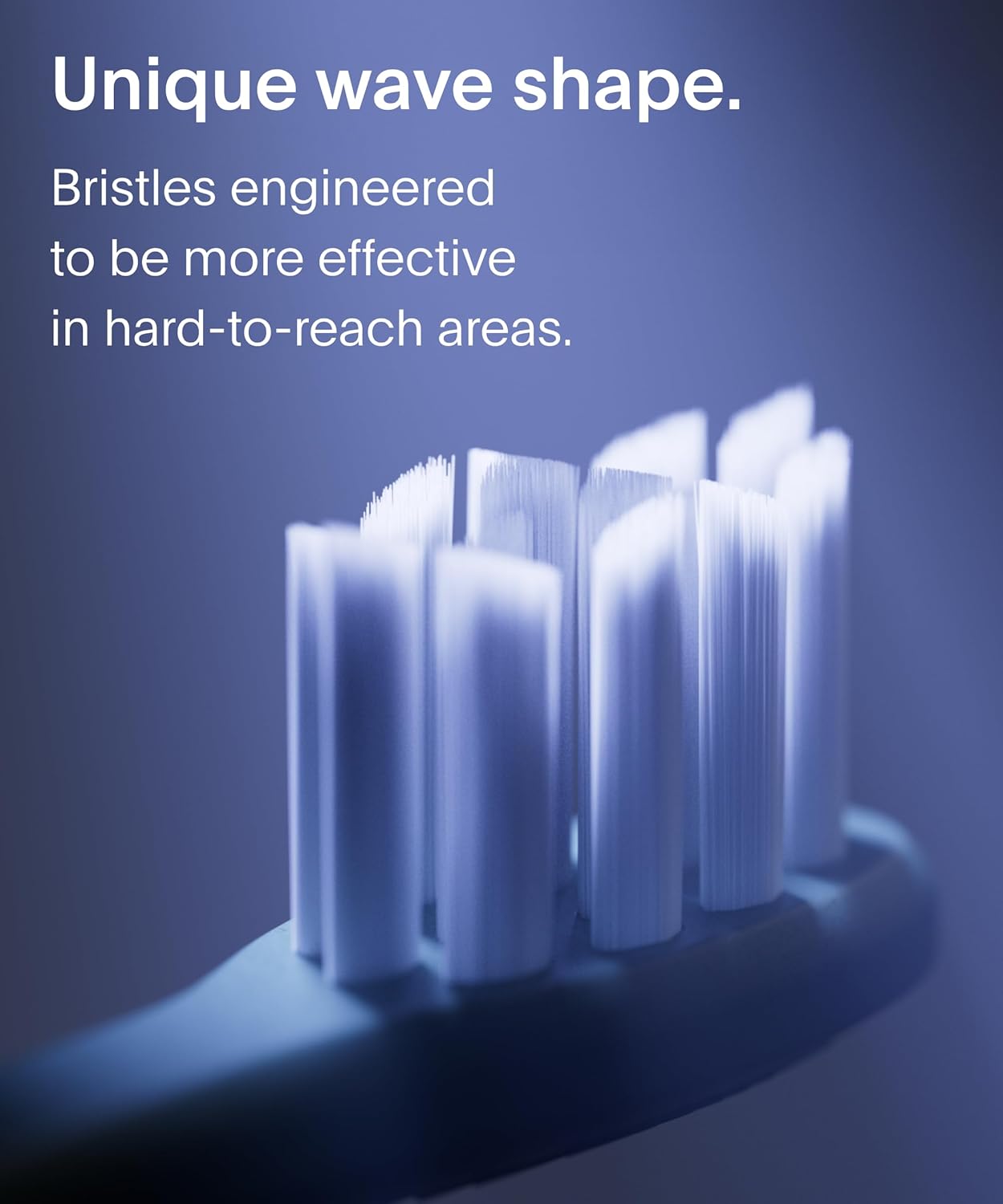 SURI Recyclable Plant-Based, Electric Toothbrush Heads - Built-in Tongue Scraper, Long Lasting Replacement Heads | Compatible Only Sonic Electric Toothbrush - Midnight Black, Pack of 3