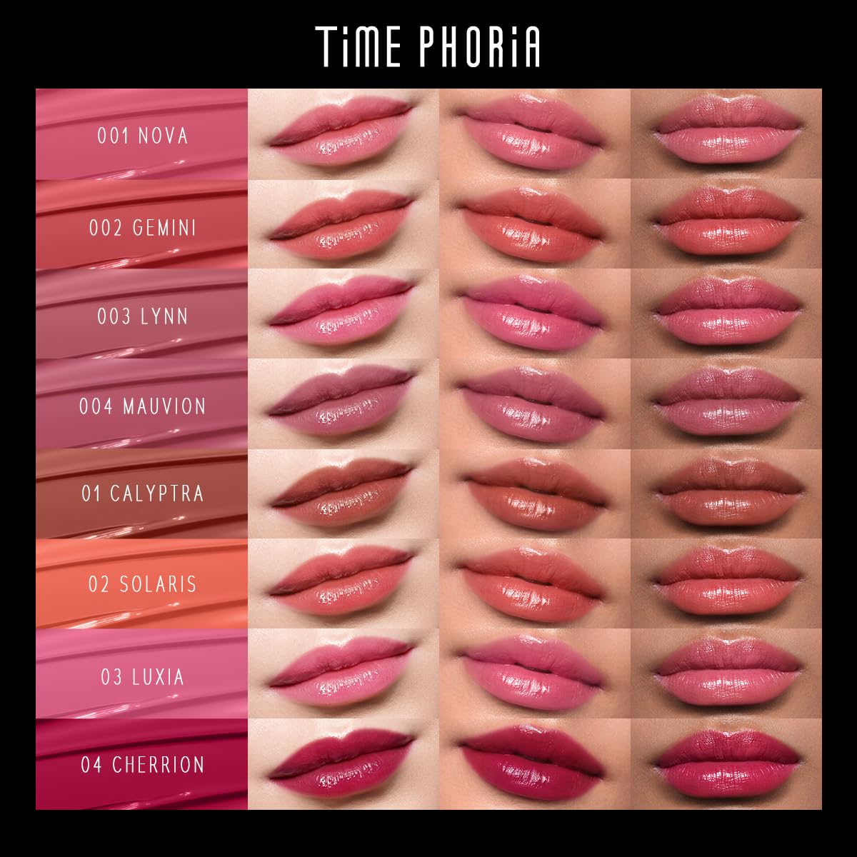 STELLAR DUST LIP STAIN-Long Lasting, Waterproof and Transferproof Lip Tint, Glossy Finish Lip Gloss, Lightweight Lipstick, High Coverage, Vivid Color (12)